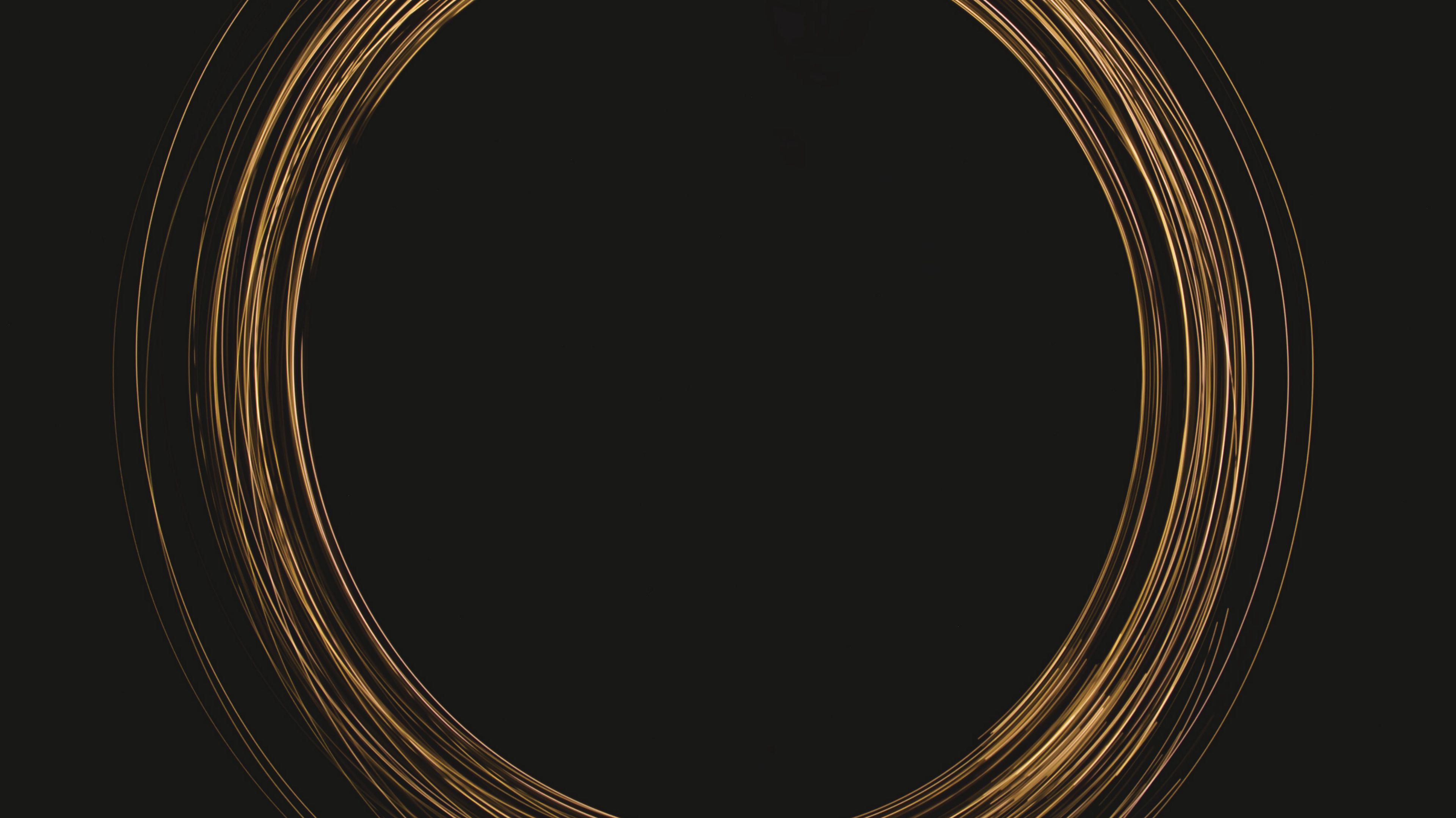 circle, glow, dark, 4k, HD Wallpaper