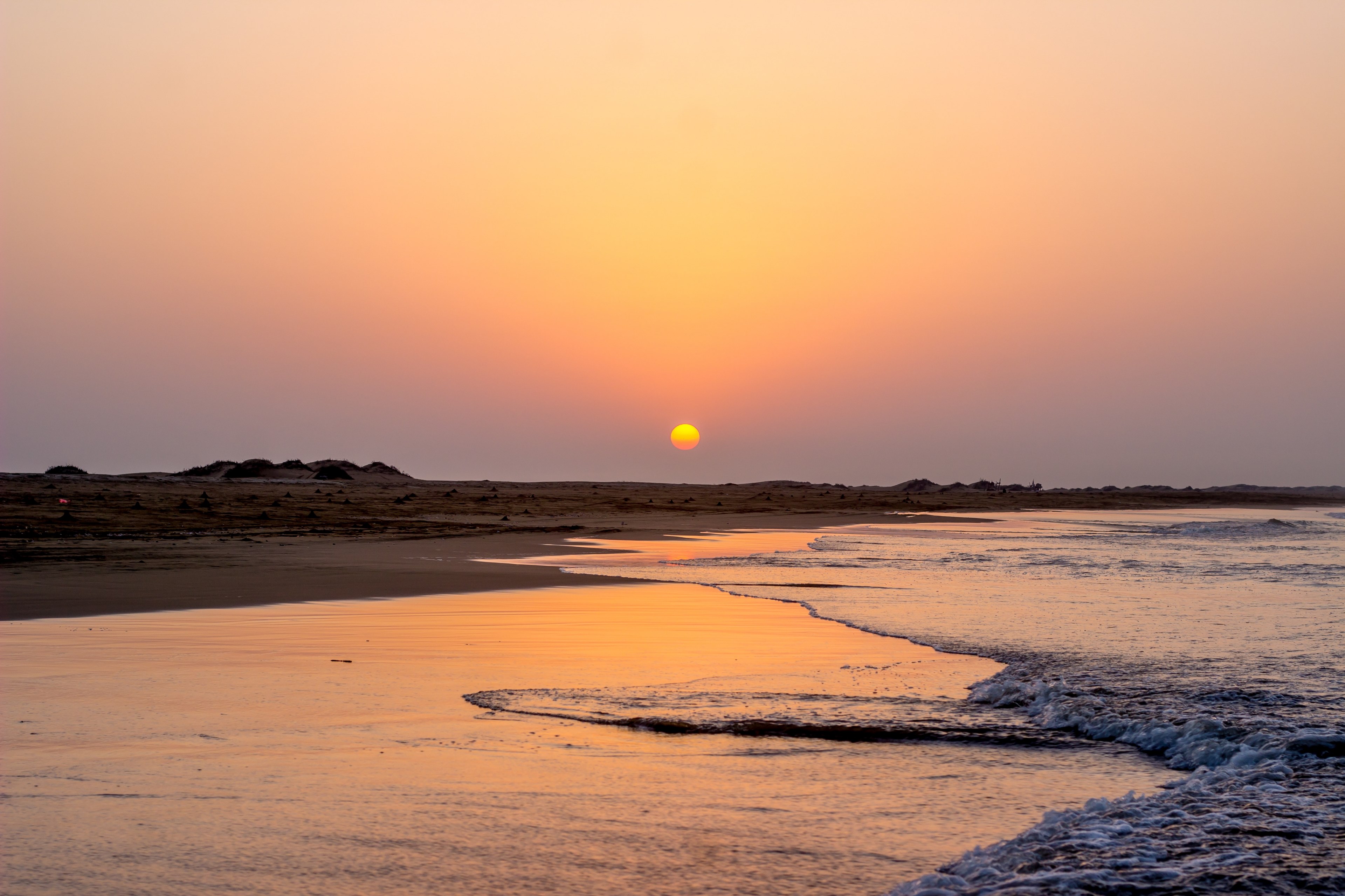 the first sunrise of october 4k, HD Wallpaper
