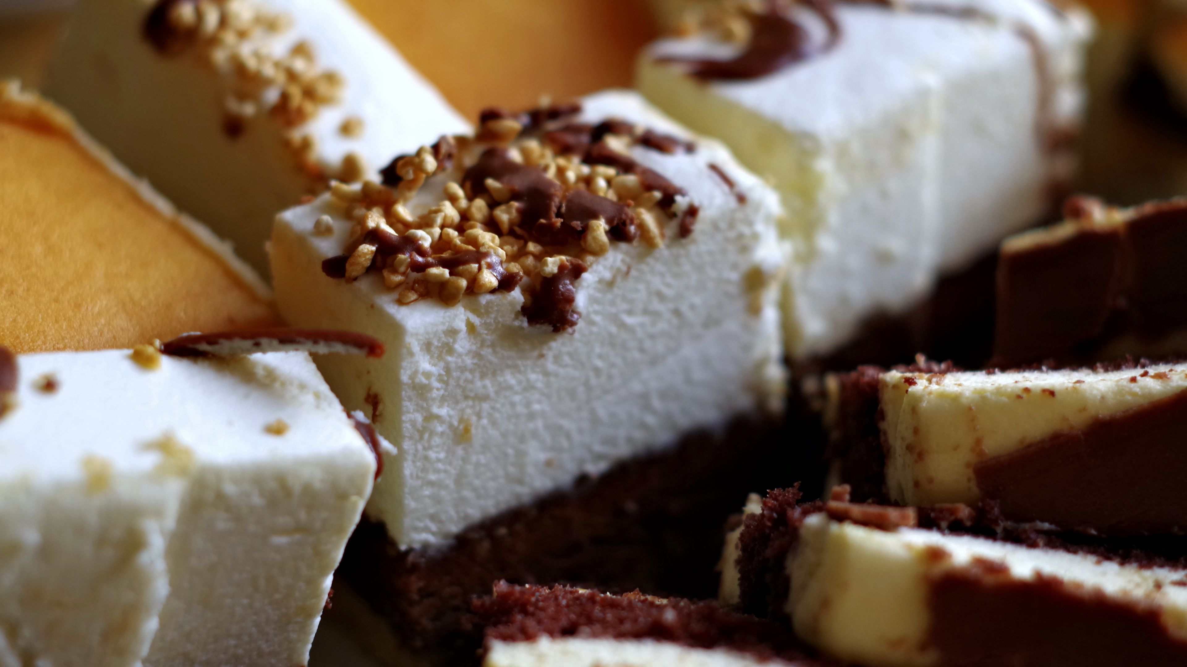 cake, pastries, desserts, chocolate, nuts, 4k, HD Wallpaper