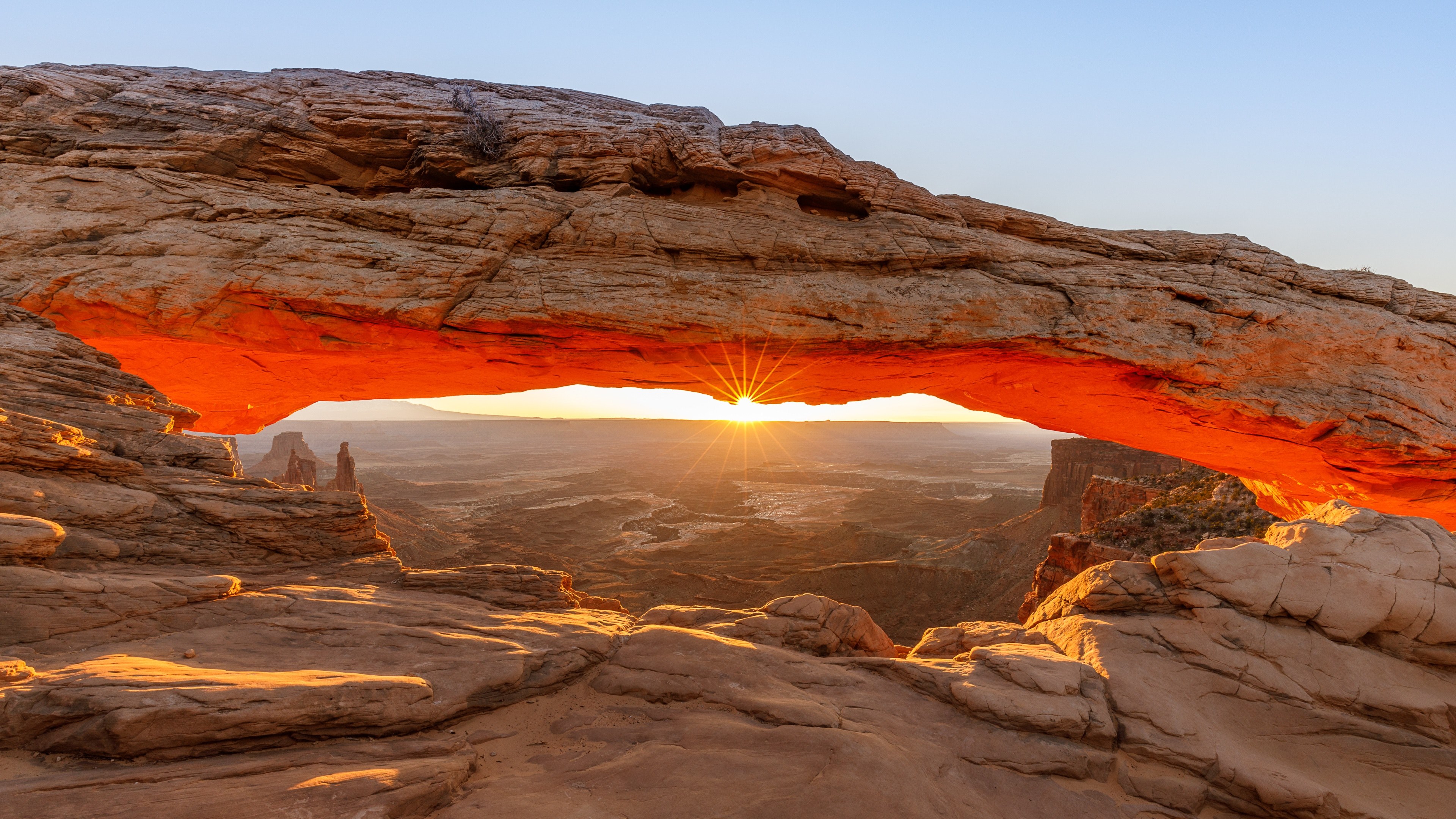 mesa arch at sunrise 4k, HD Wallpaper