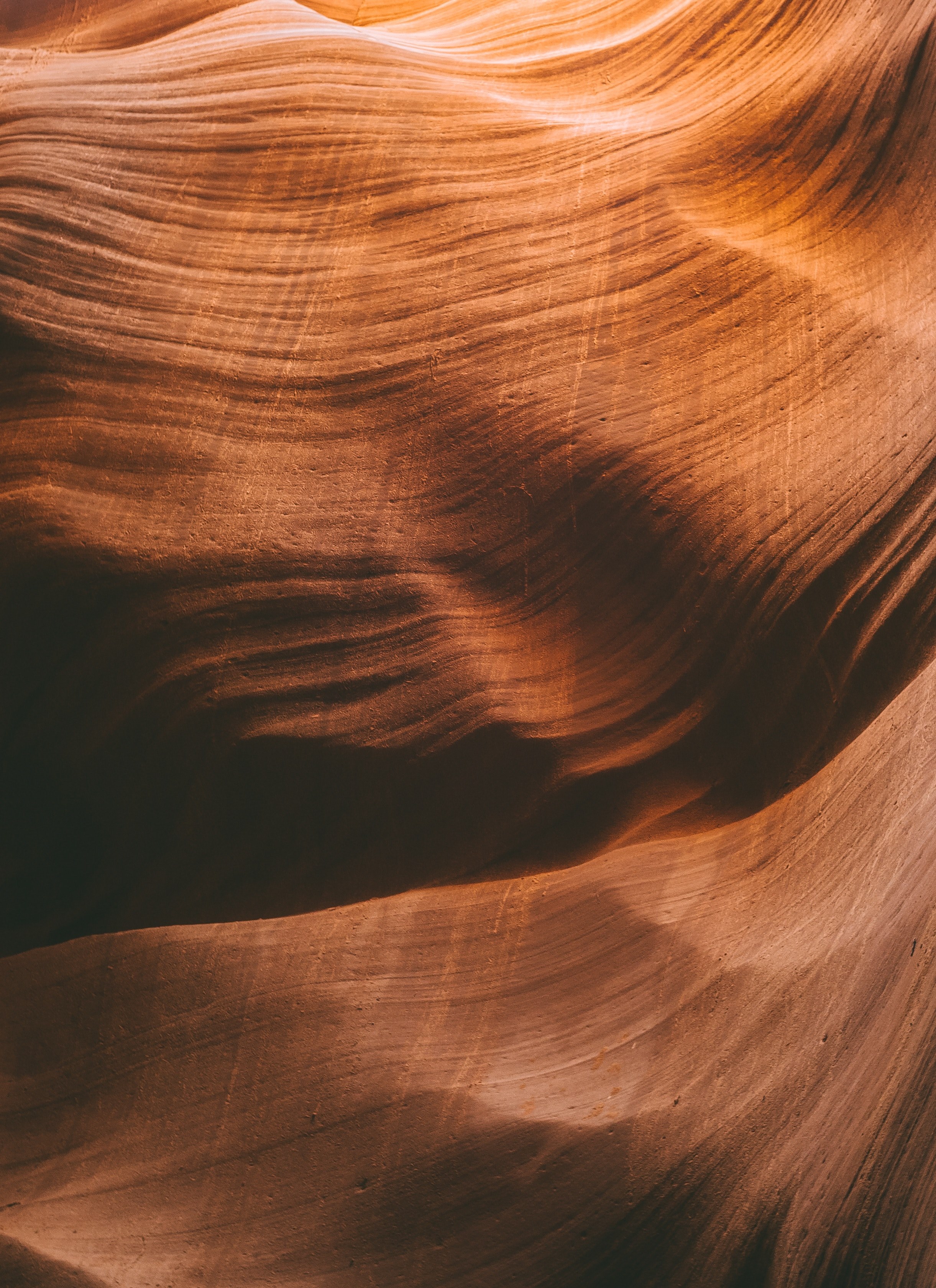 rocks orange gold and antelope canyon hd, 4k, Phone HD Wallpaper