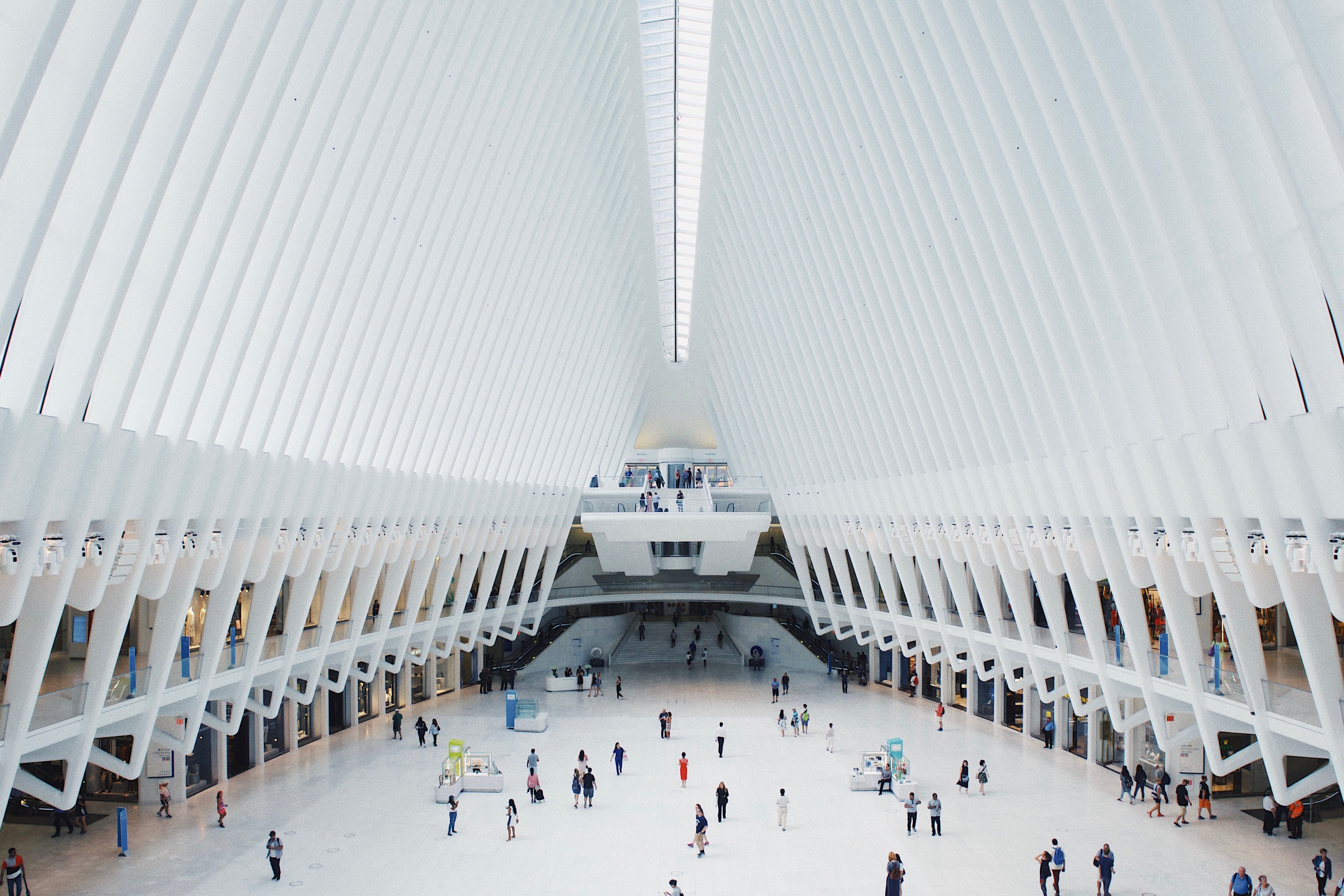architecture foyer people and white 4k, HD Wallpaper
