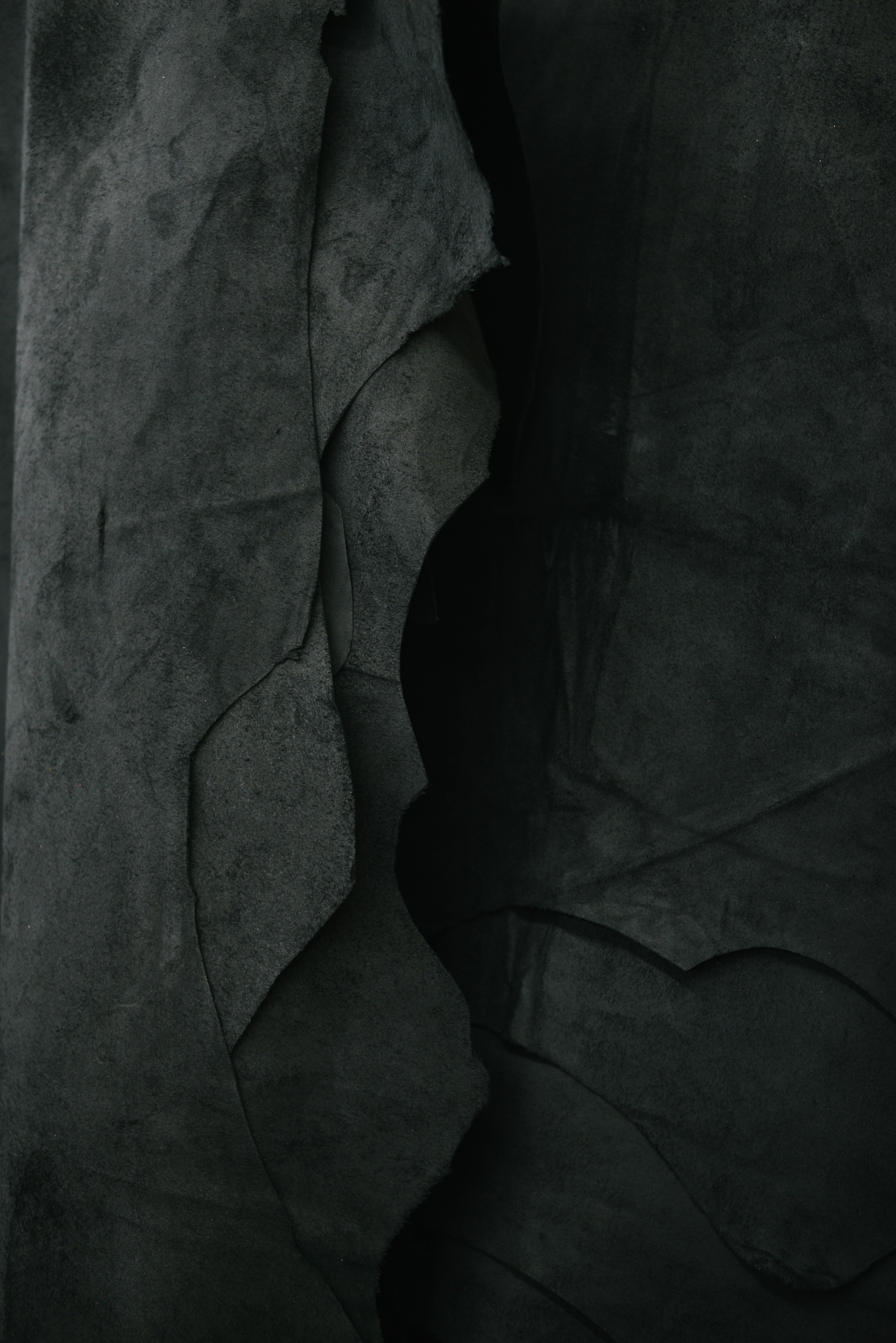darkened image of a rock wall, _rock wall in dark 4k, Phone HD Wallpaper