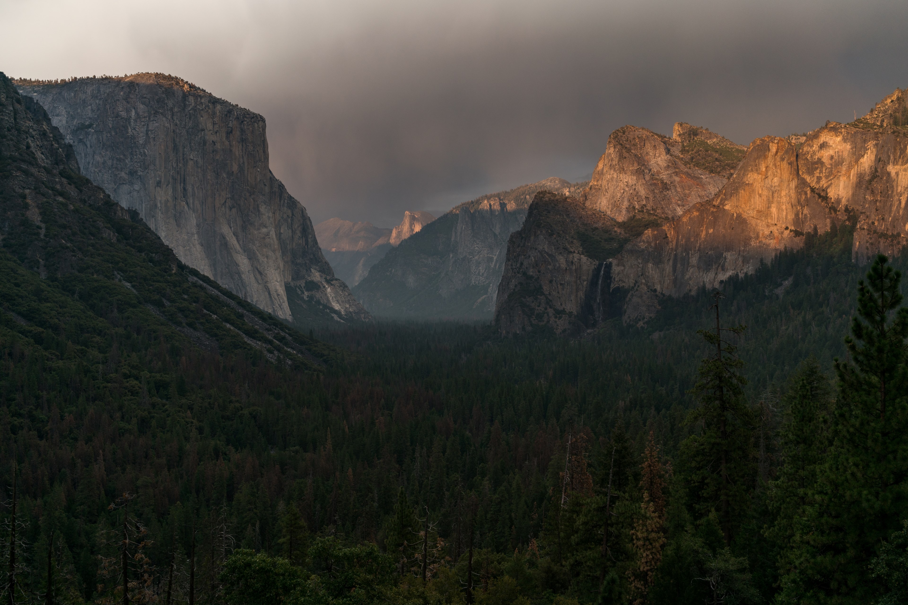 smokey sunset in the valley 4k, HD Wallpaper