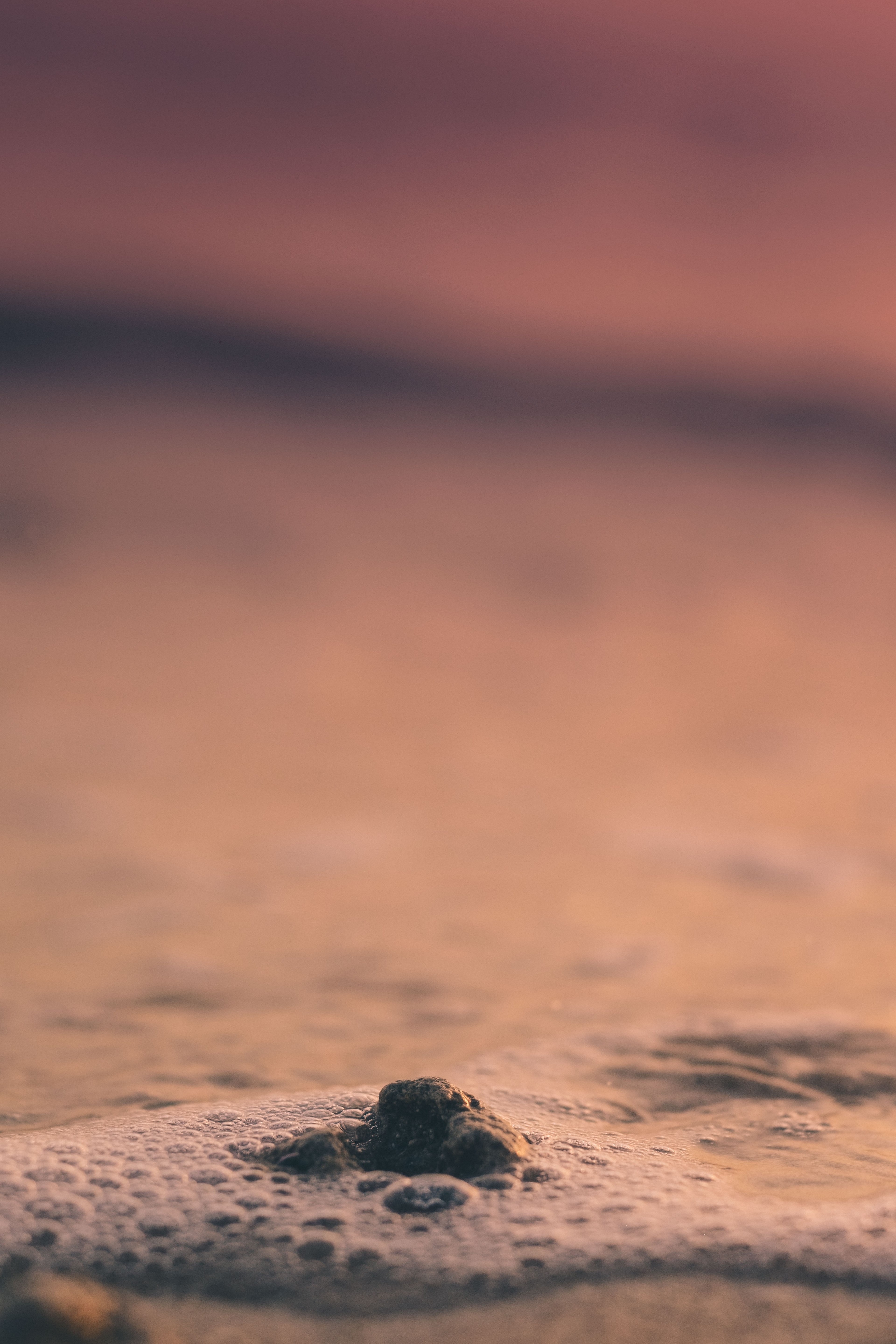 water bubble sand and sea hd, 4k, Phone HD Wallpaper