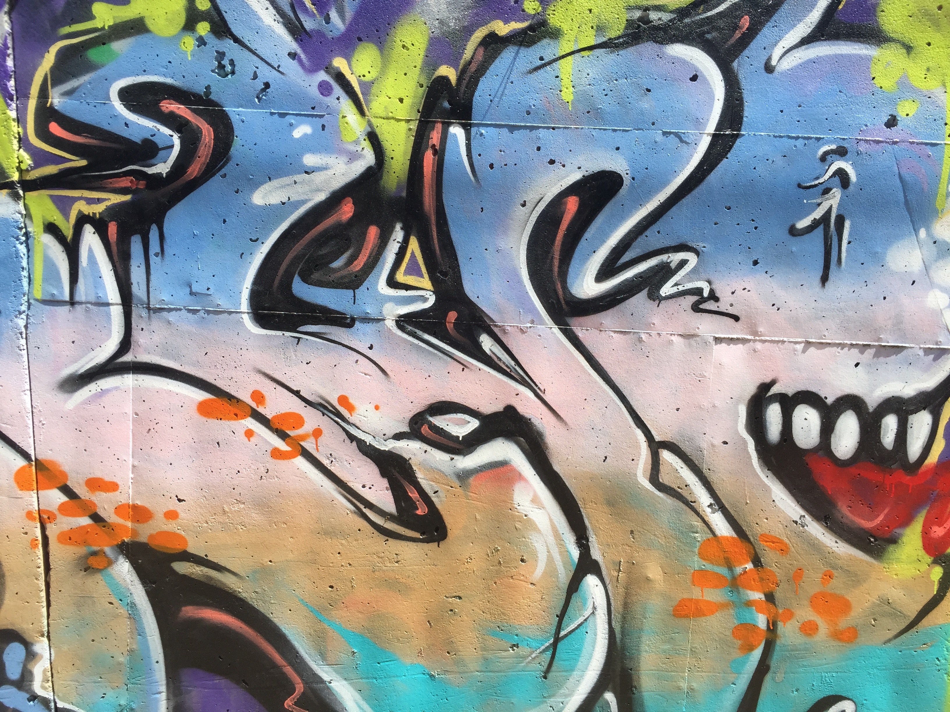 paint wall concrete and edgy 4k, HD Wallpaper