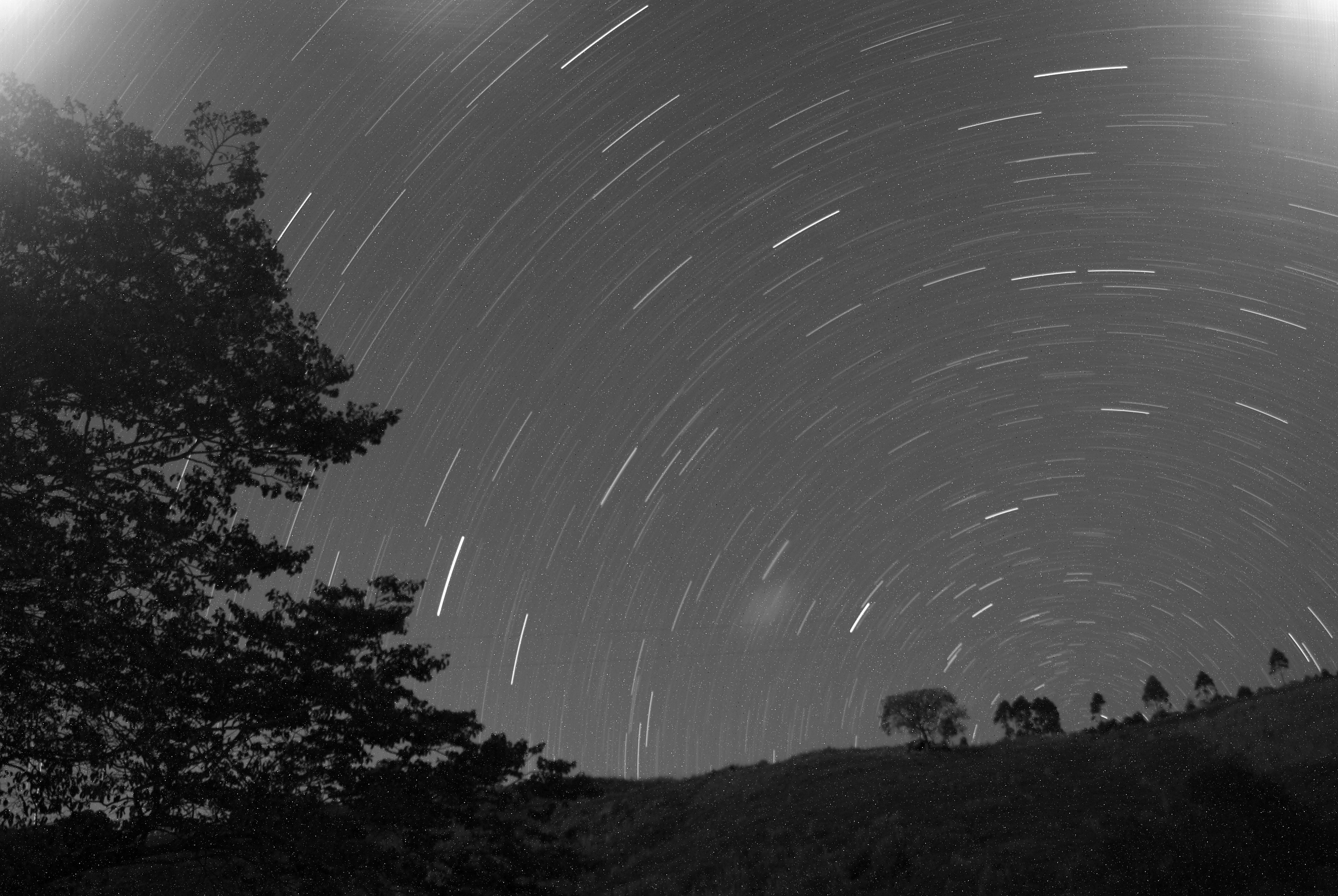 stars form spirals across the night sky, starry night sky 4k, HD Wallpaper