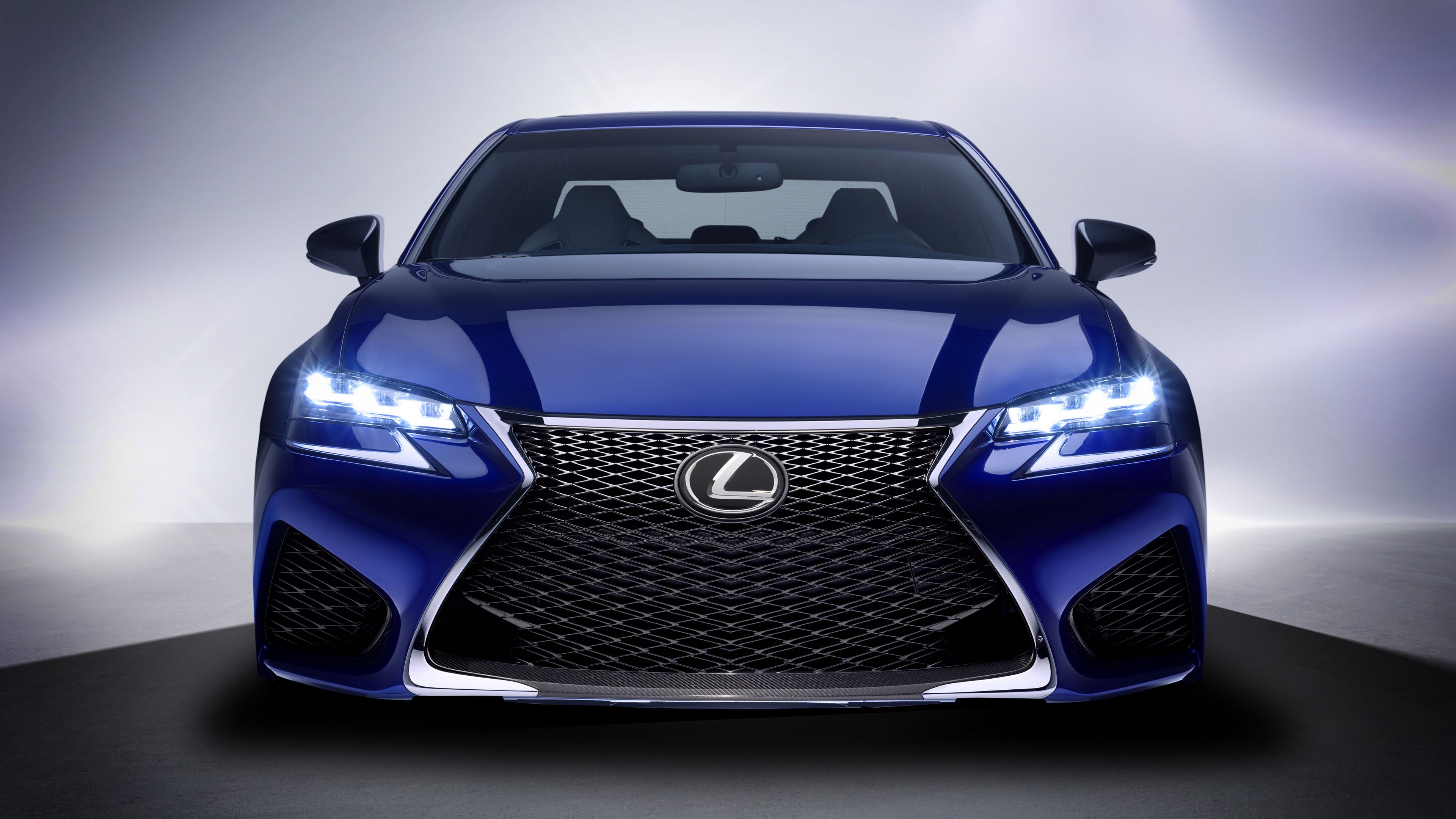 lexus gs f, lexus, front view, 4k, HD Wallpaper