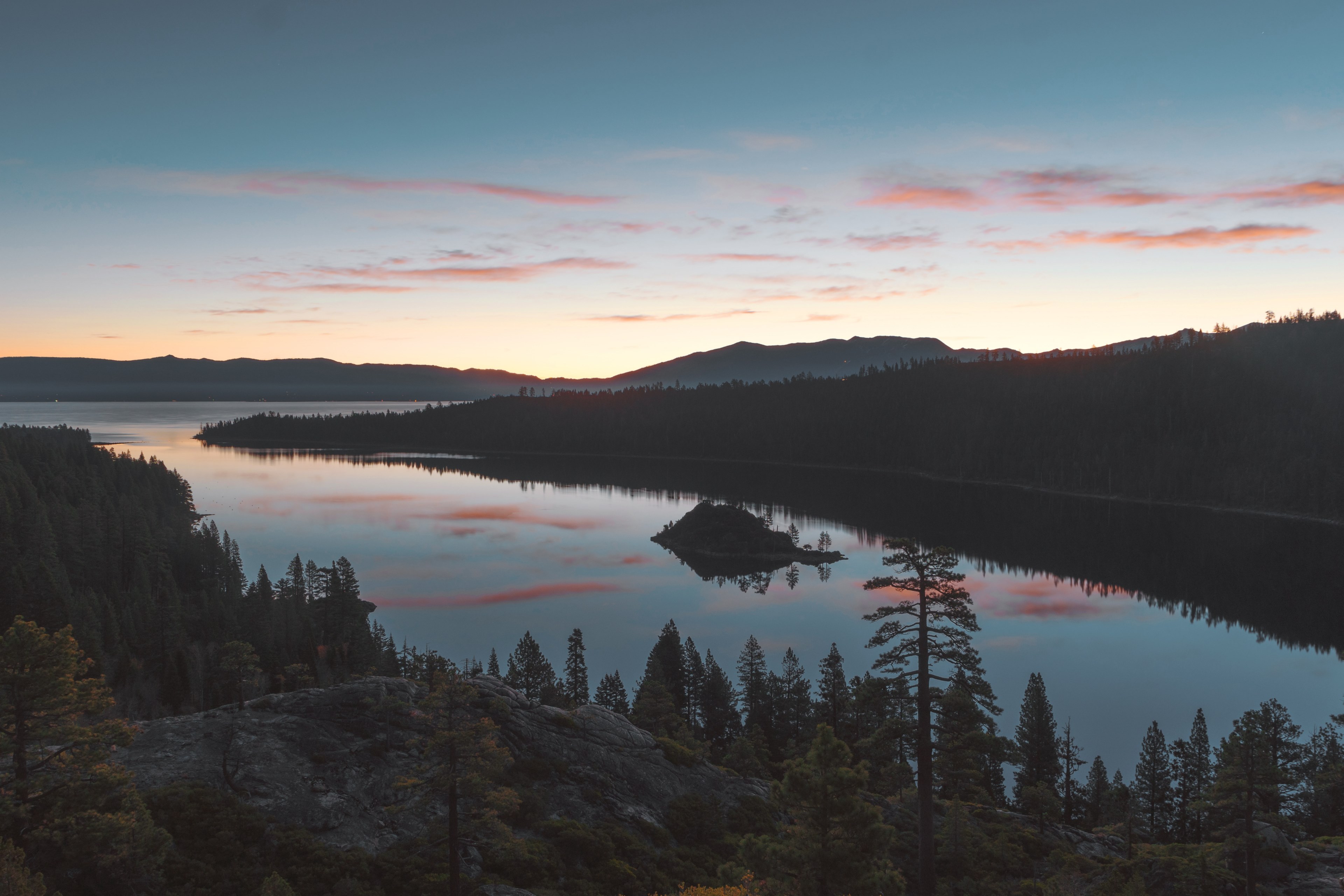 mountain river tree and forest 4k, HD Wallpaper