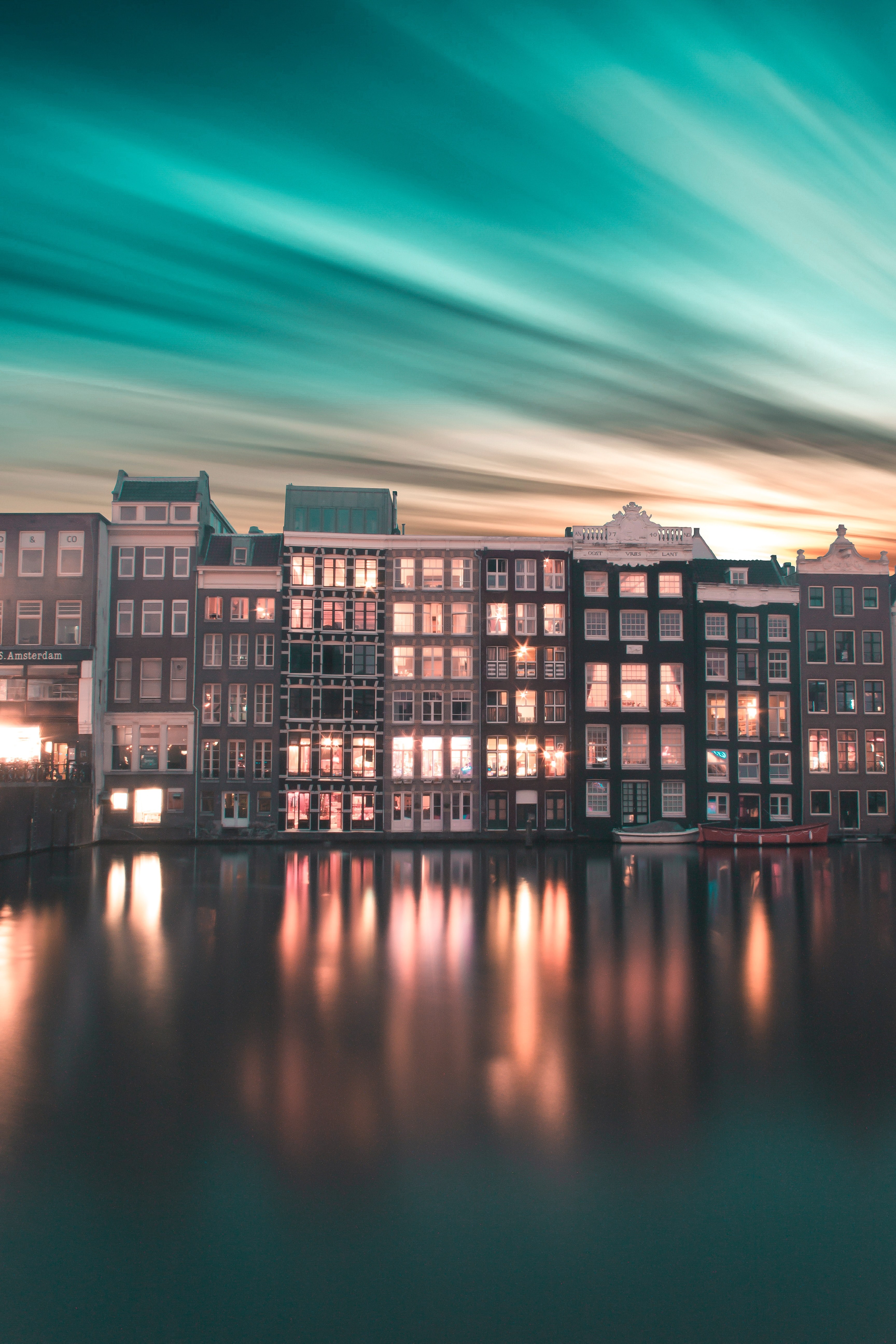 amsterdams magical nights 4k, Phone HD Wallpaper