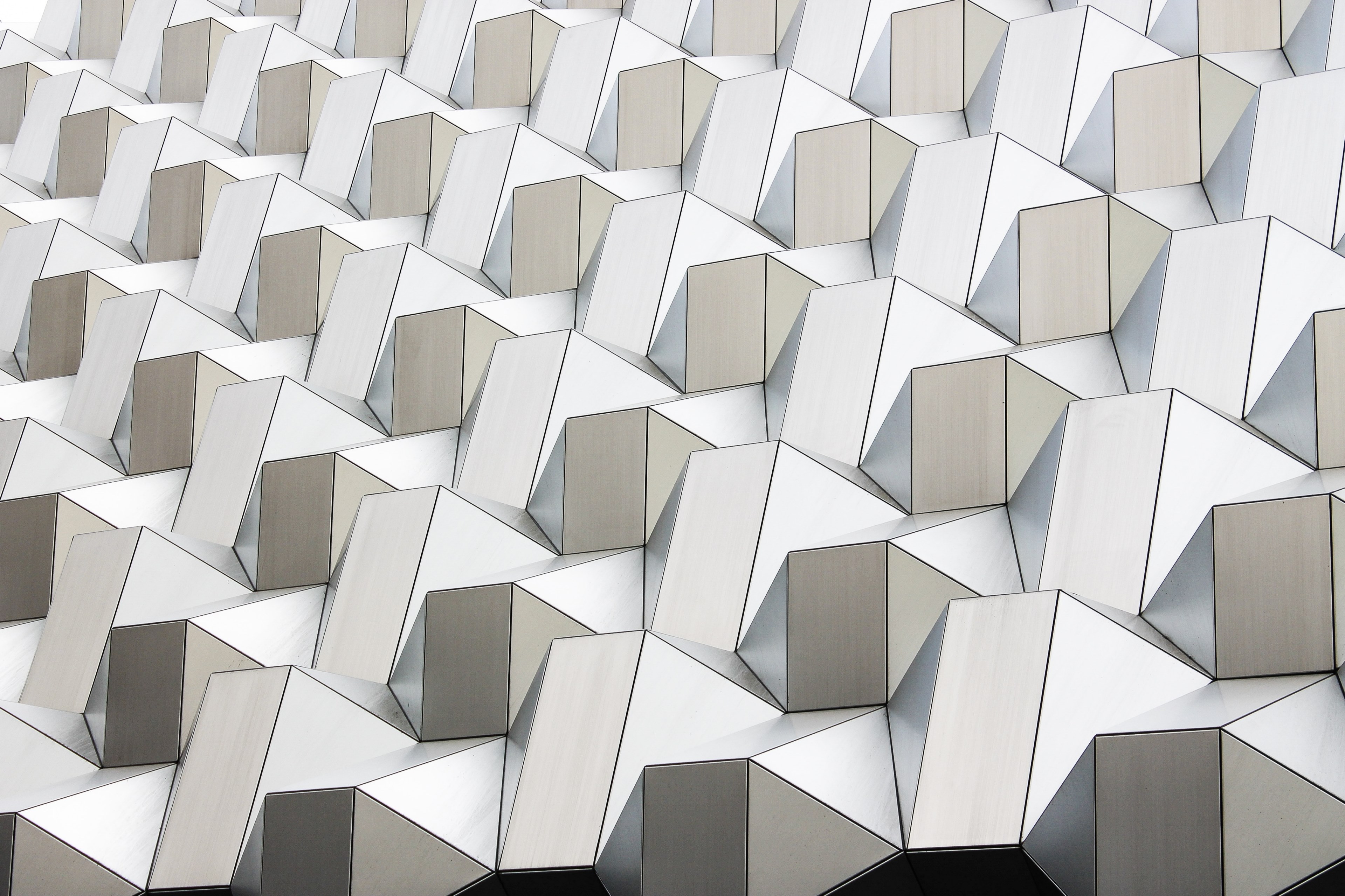pattern architecture futuristic and geometric 4k, HD Wallpaper