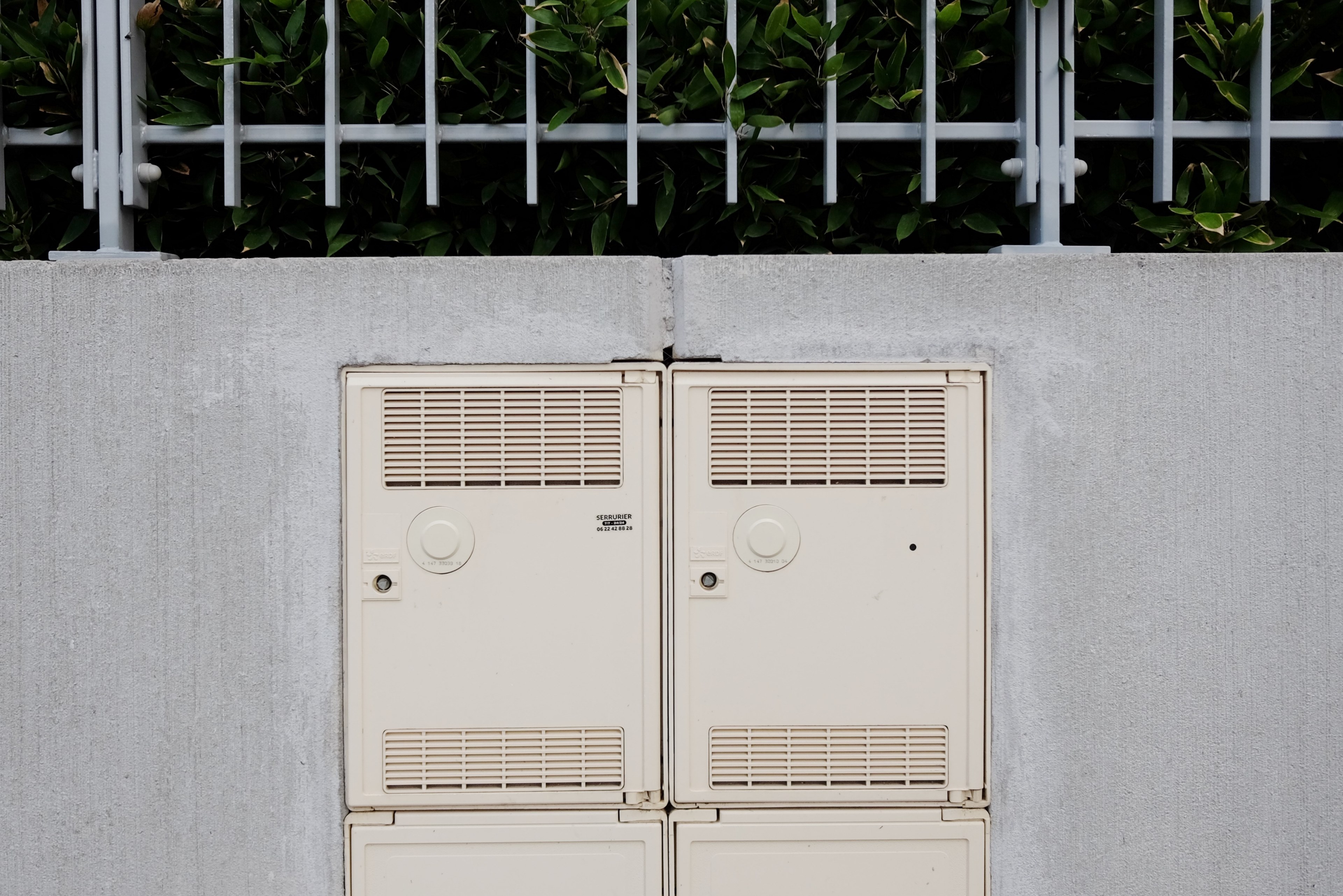 doors industrial building and railing 4k, HD Wallpaper