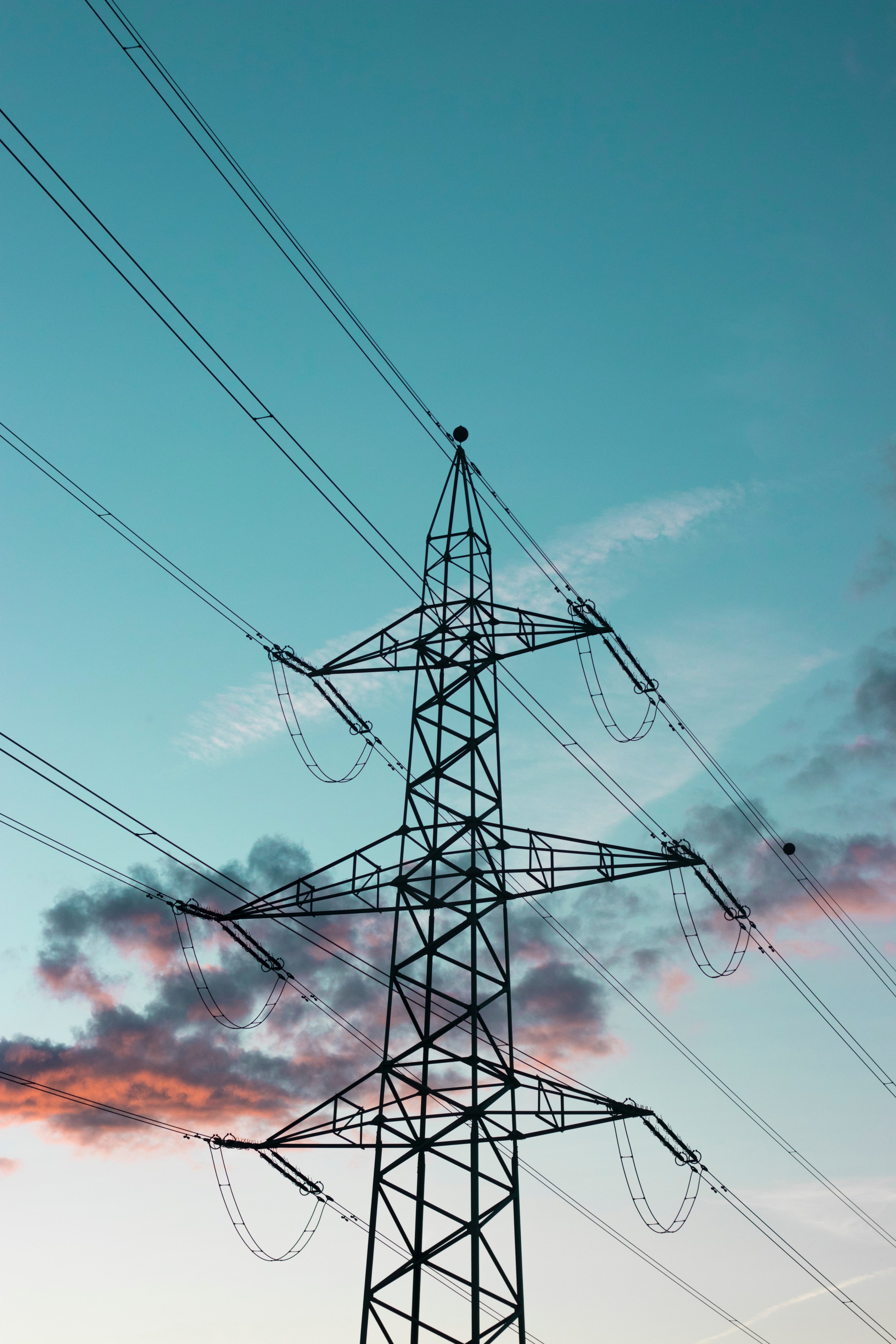 power line cloud and line hd, 4k, Phone HD Wallpaper
