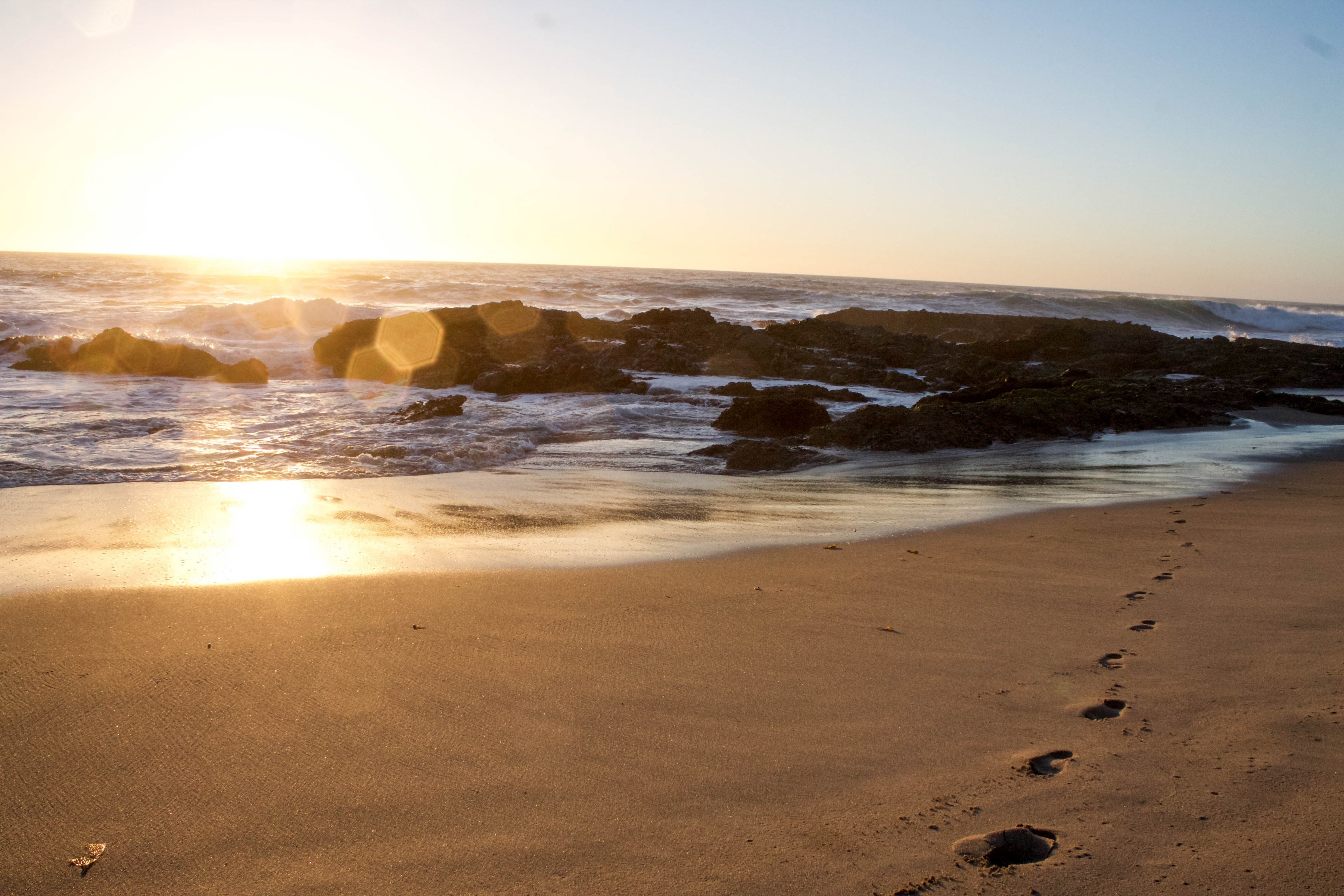 wafe water sea and landscape 4k, HD Wallpaper
