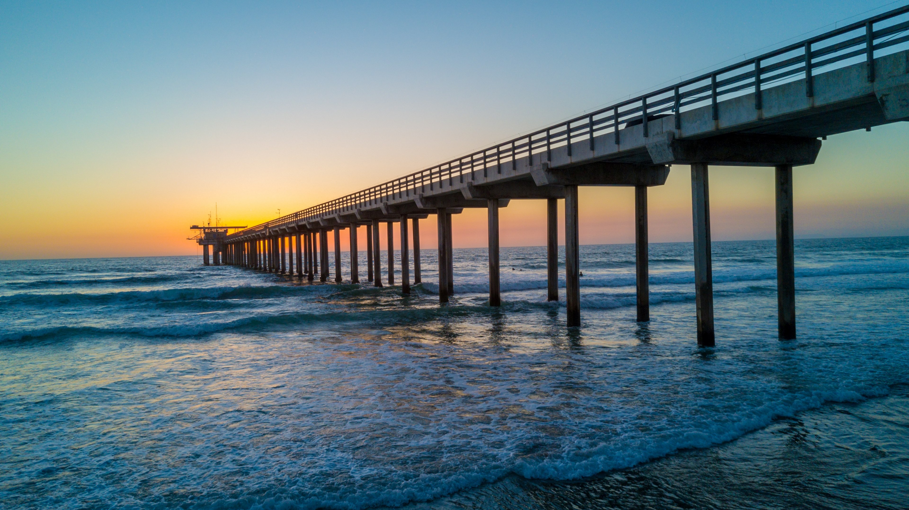 under the pier 4k, HD Wallpaper