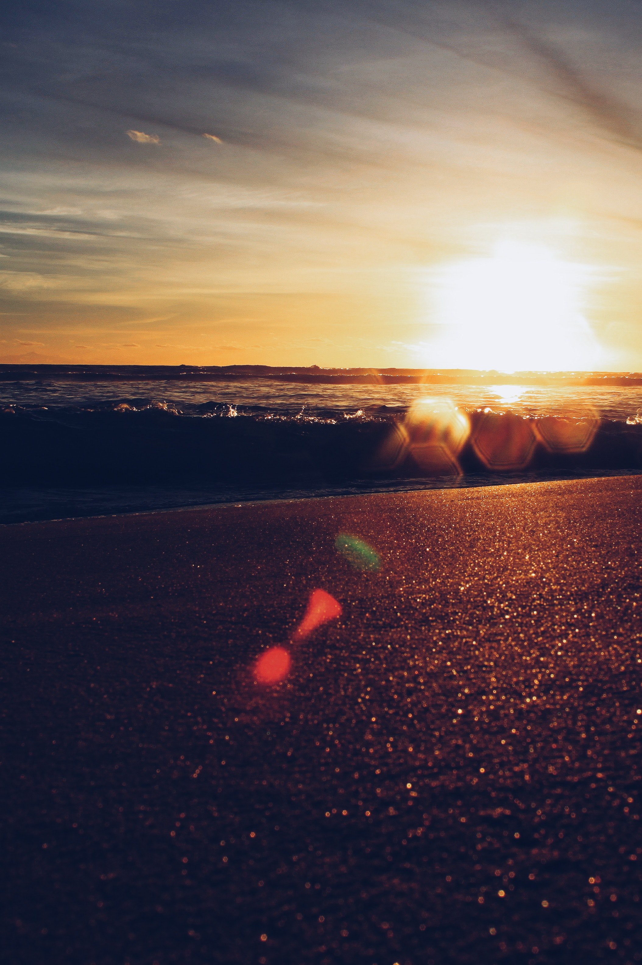 flare vacation golden hour and sunset hd, 4k, Phone HD Wallpaper