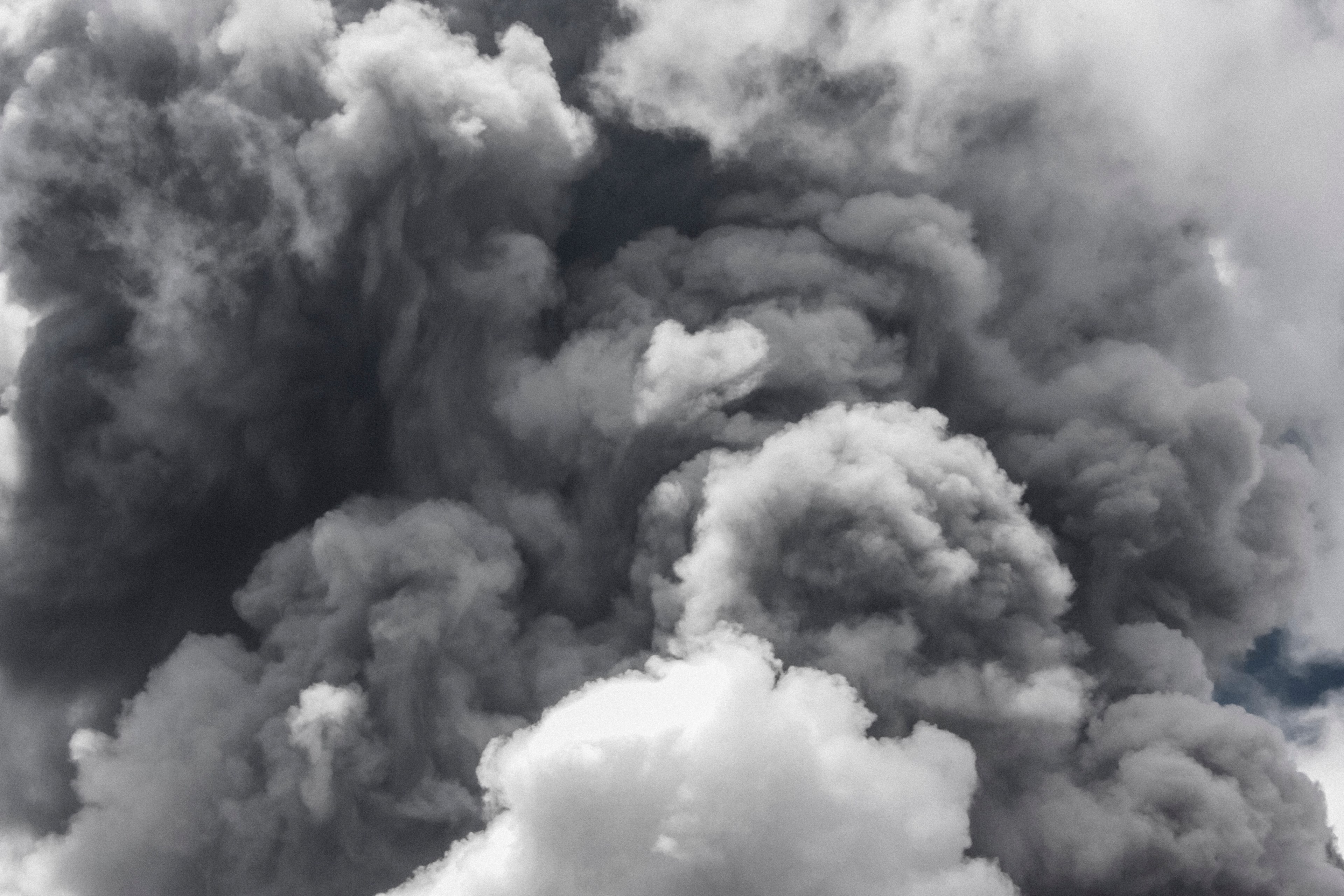 volcano smoke dark and eruption 4k, HD Wallpaper