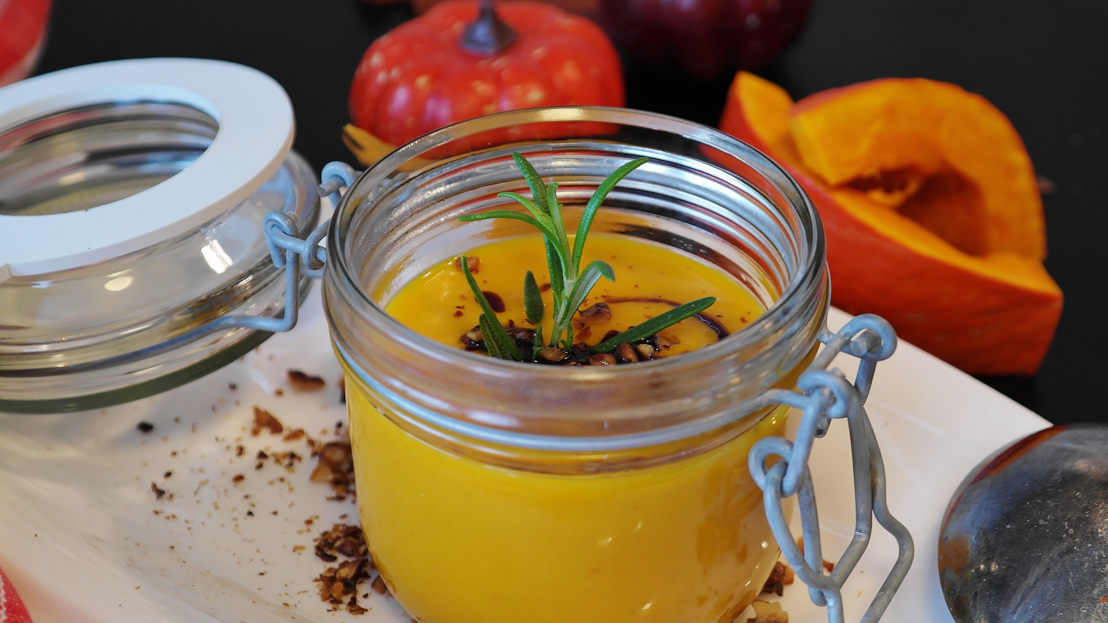 soup, pumpkin, puree, lunch, 4k, HD Wallpaper