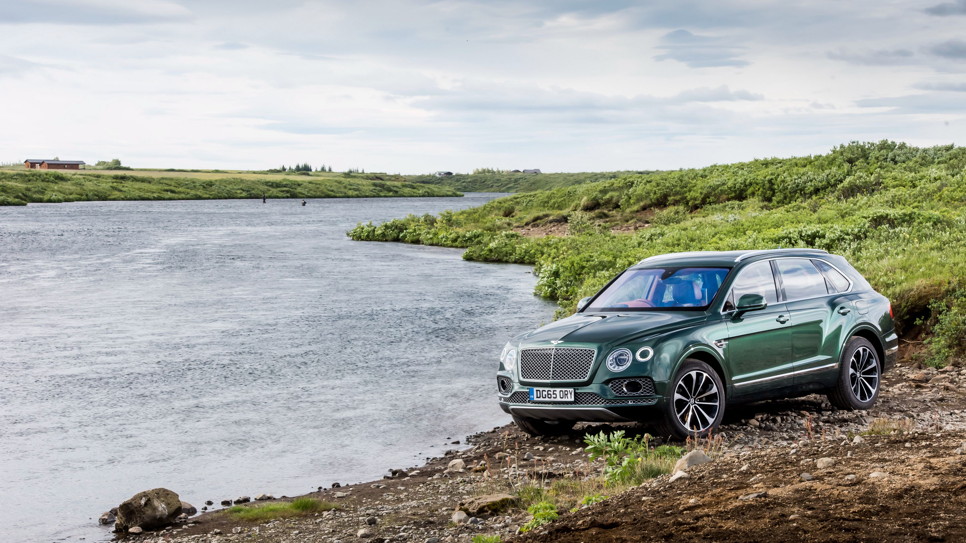 bentley, bentayga, side view, nature, 4k, HD Wallpaper