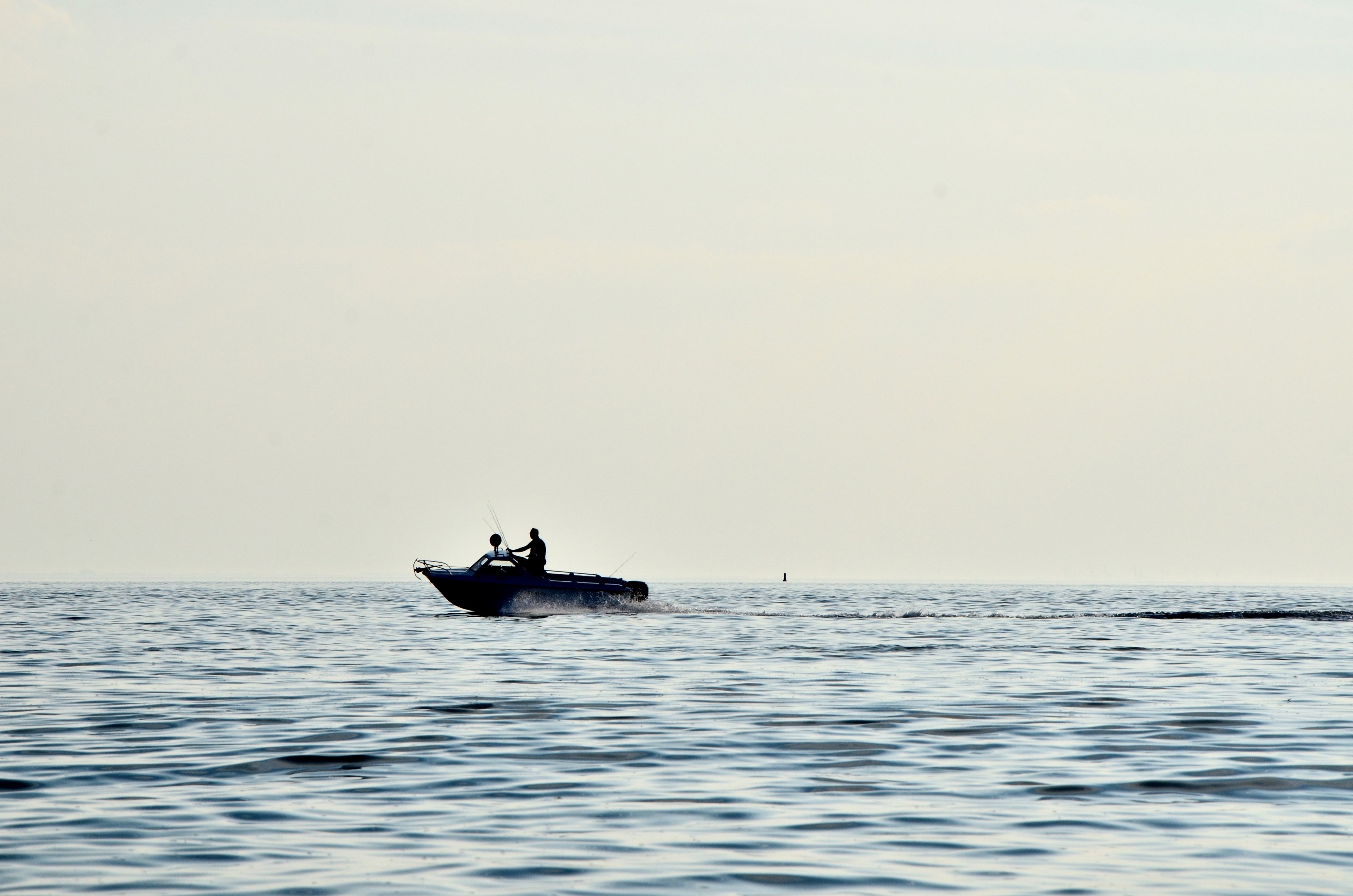 boat ocean water and nautical 4k, HD Wallpaper