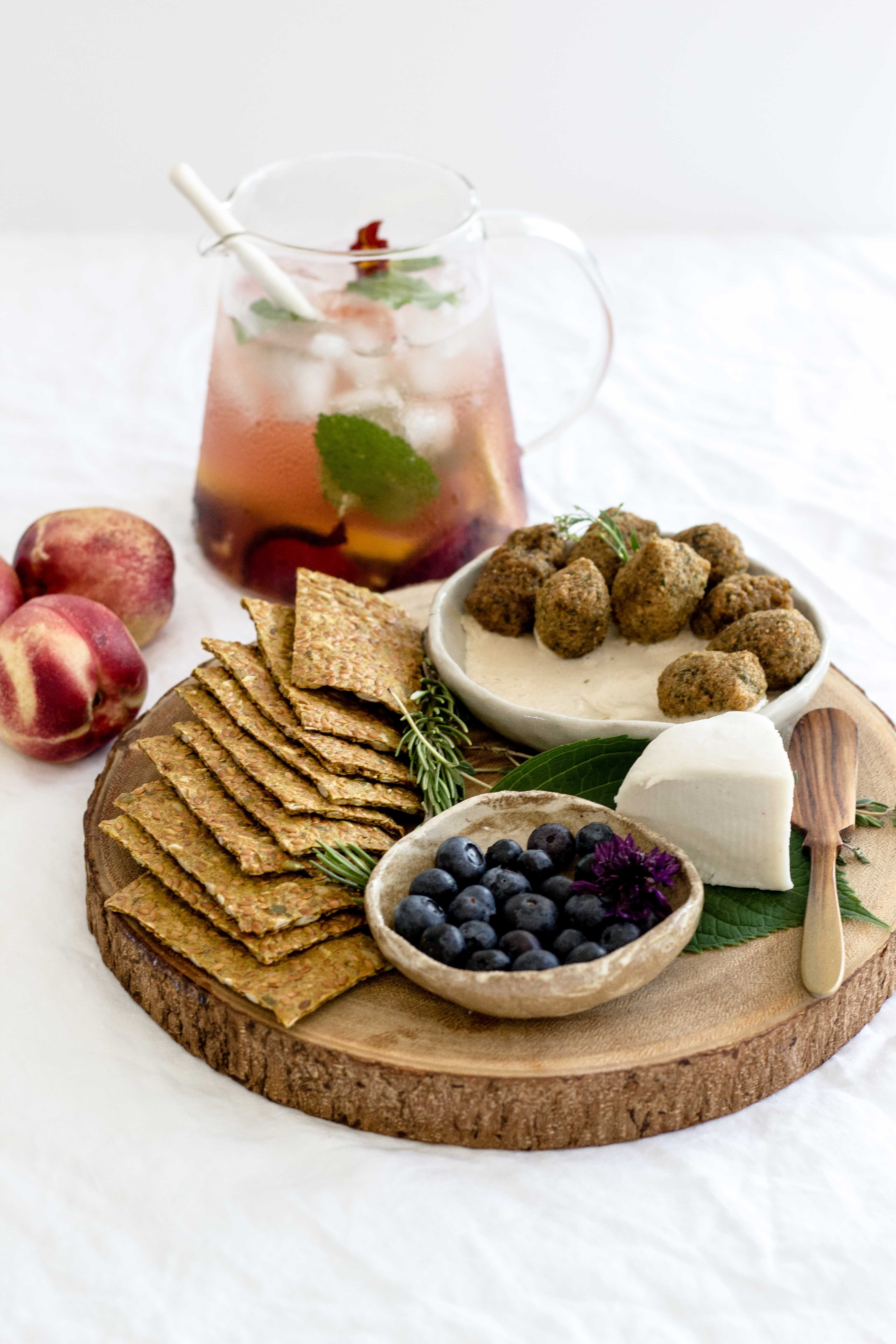 healthy food arranged on a wooden plate, _rustic snack platter 4k, Phone HD Wallpaper