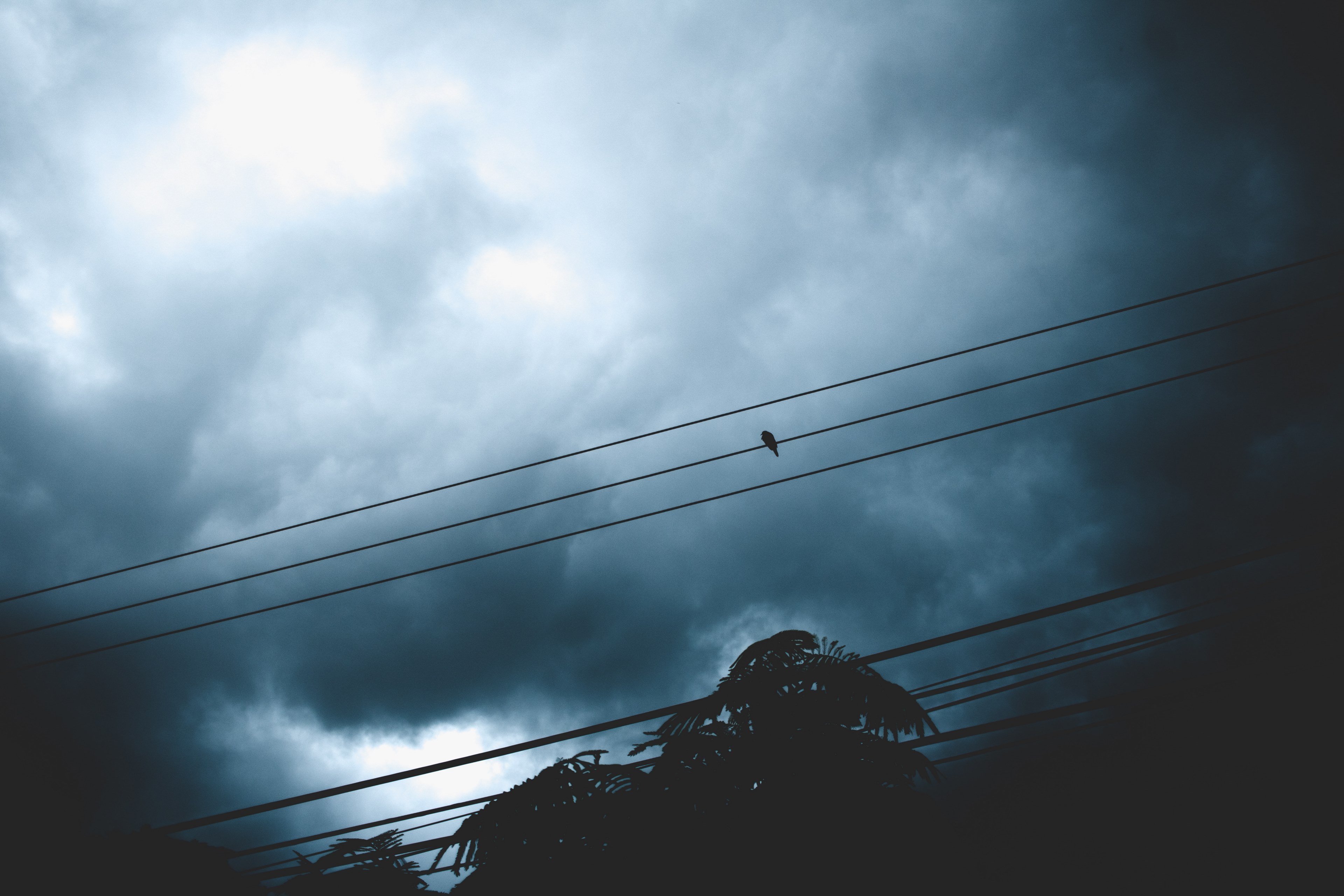 a heavily clouded sky at night, _war 4k, HD Wallpaper