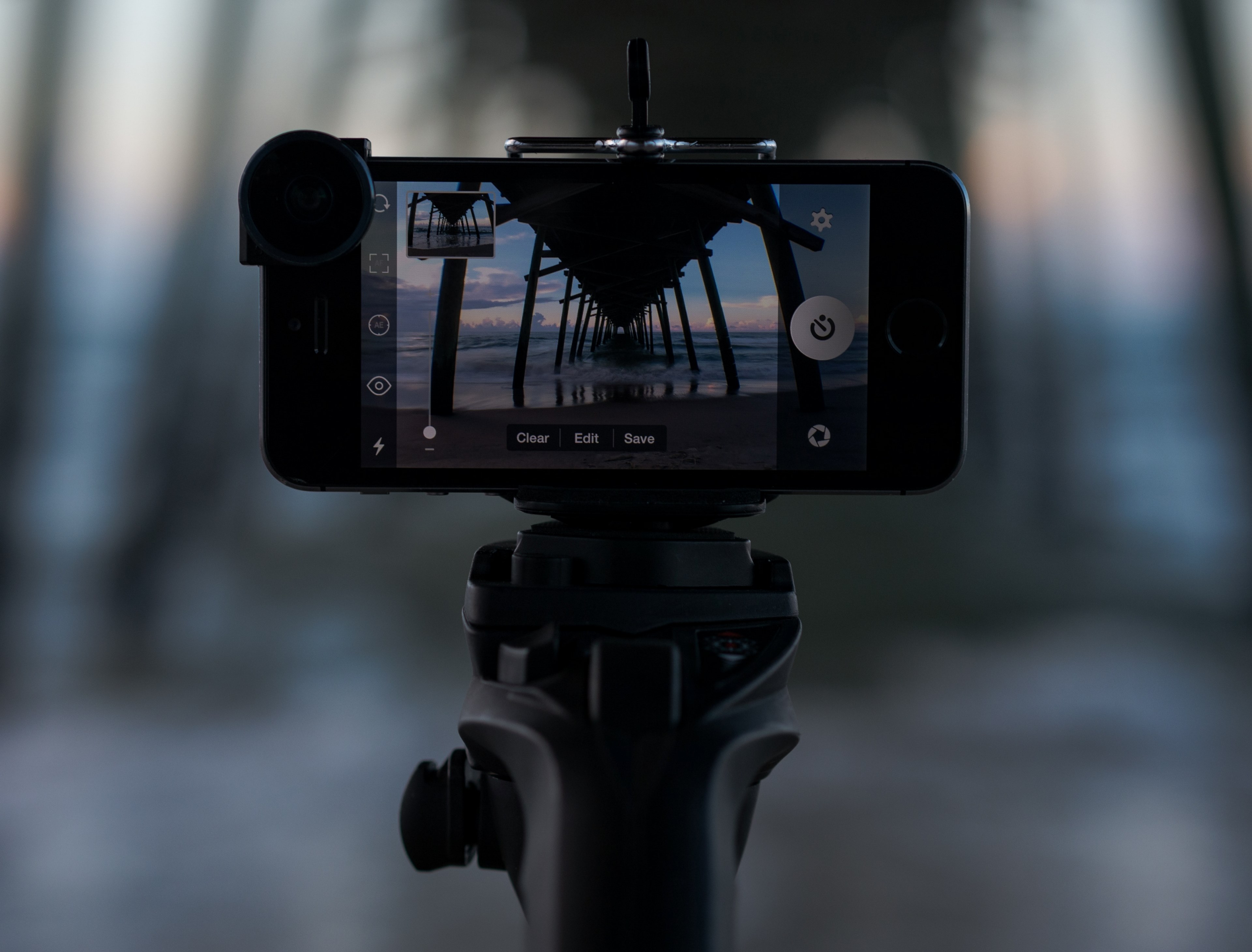 a smartphone on a tripod, _smartphone tripod 4k, HD Wallpaper
