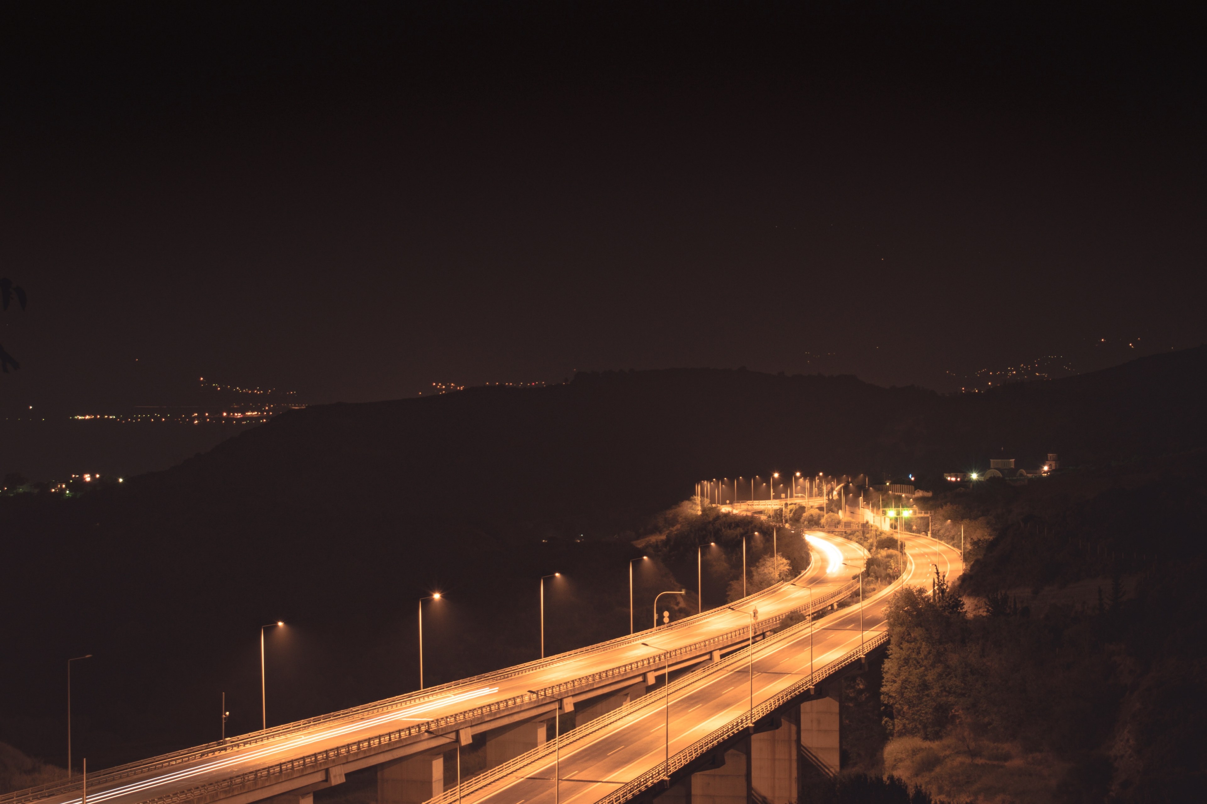 road light highway and travel 4k, HD Wallpaper
