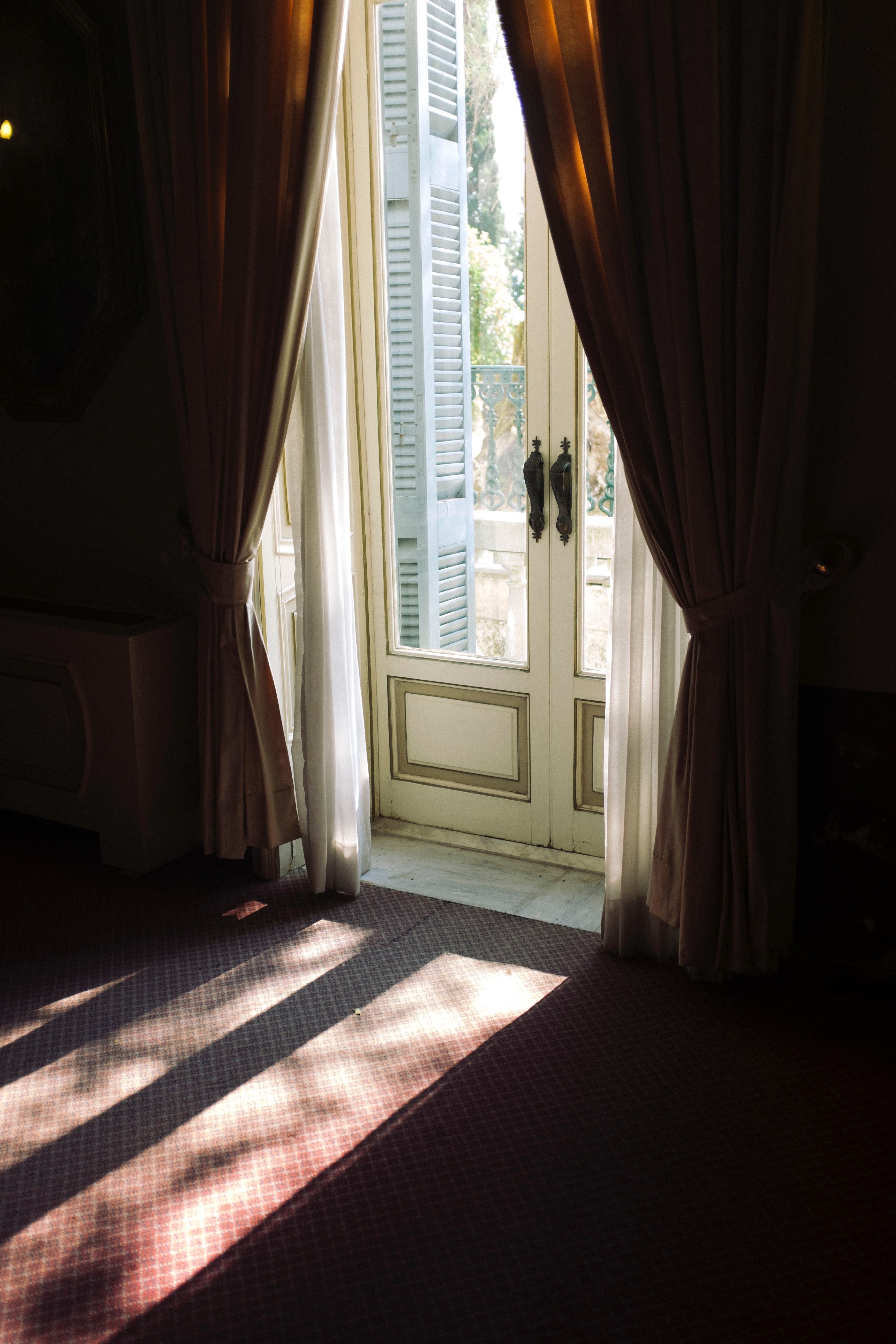 contrast window corfu and castle hd, 4k, Phone HD Wallpaper