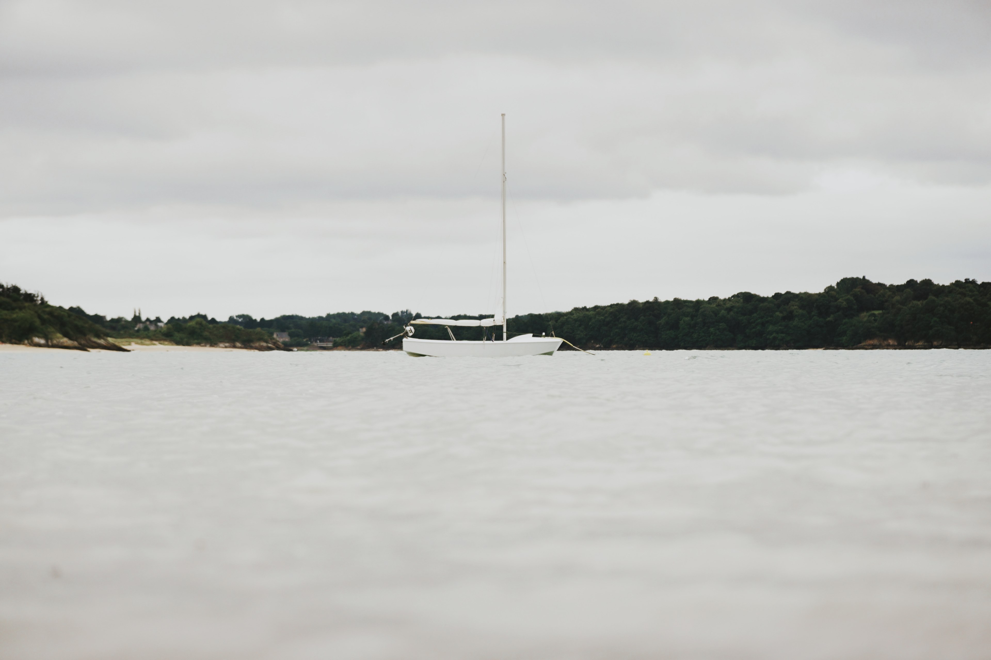 loneliness on the sea 4k, HD Wallpaper