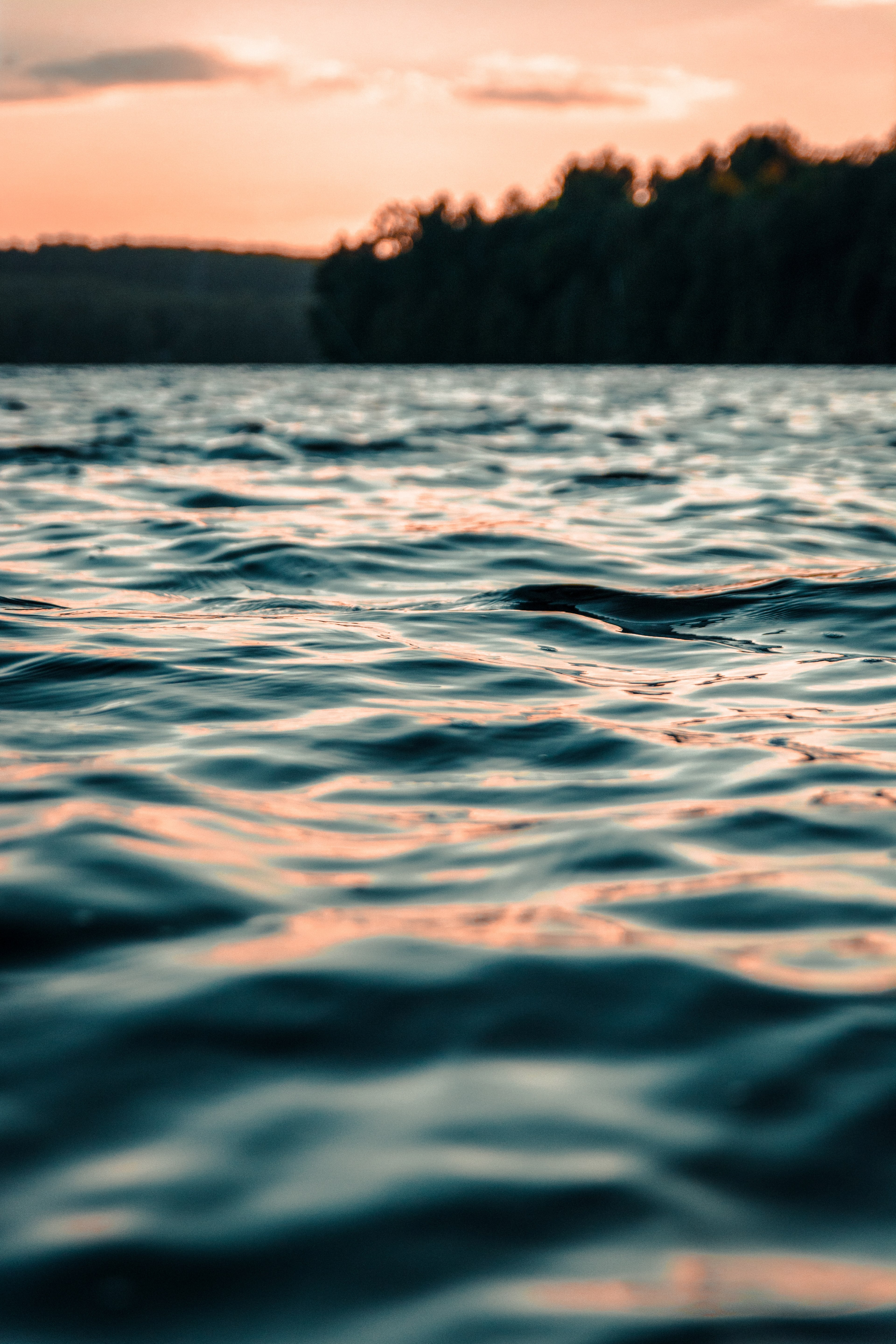 landscape water lake and sunrise hd, 4k, Phone HD Wallpaper