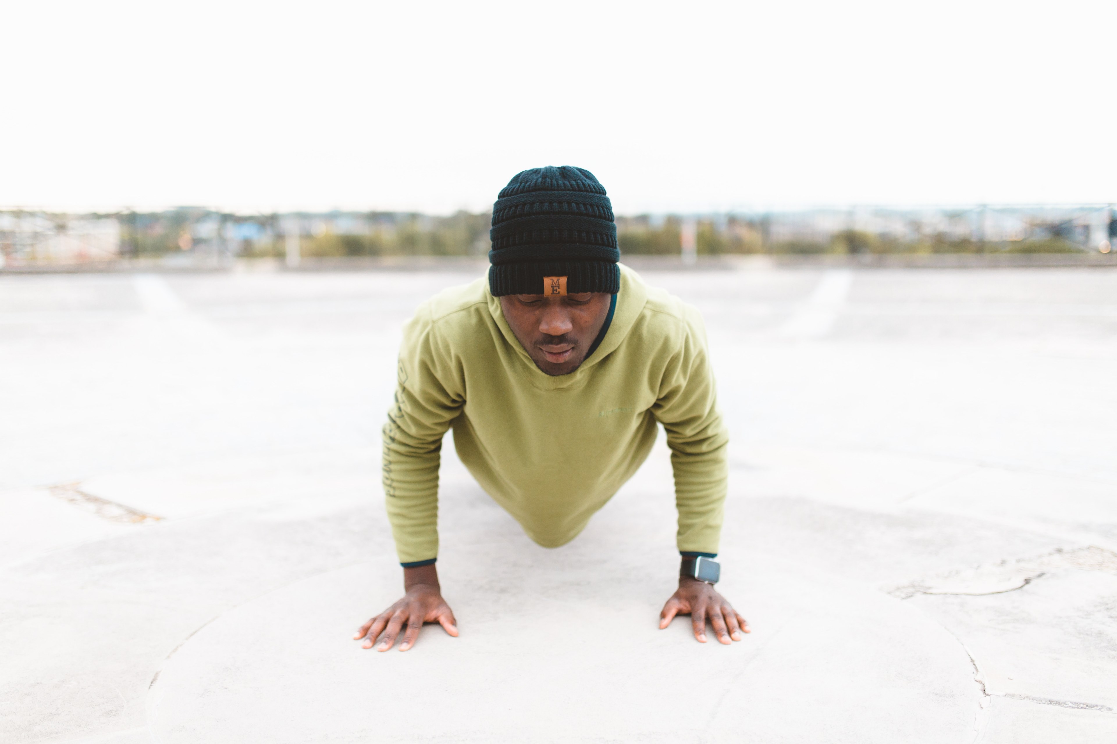 man male exercise and press up 4k, HD Wallpaper