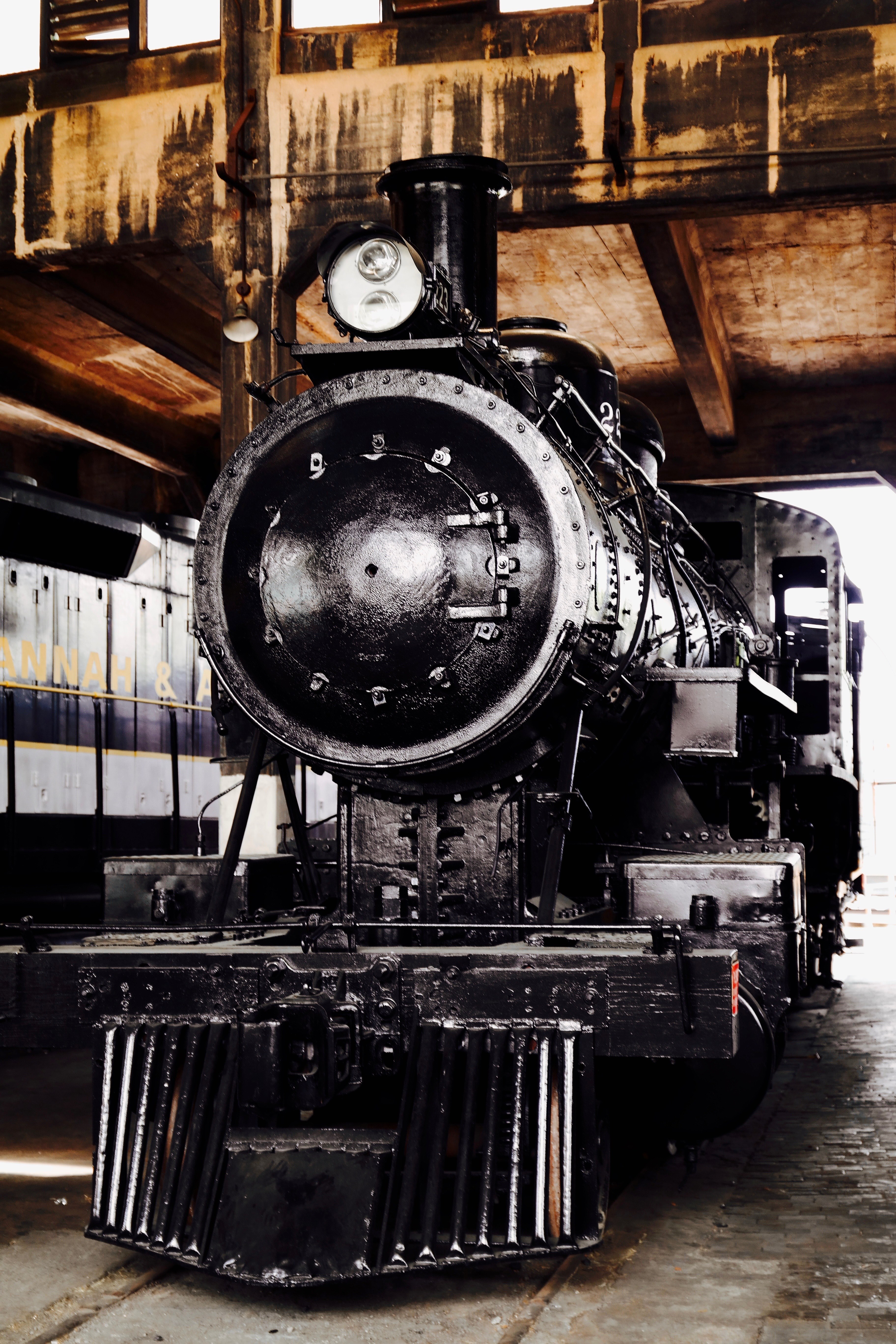 roundhouse rail yard railroad and locomotive hd, 4k, Phone HD Wallpaper