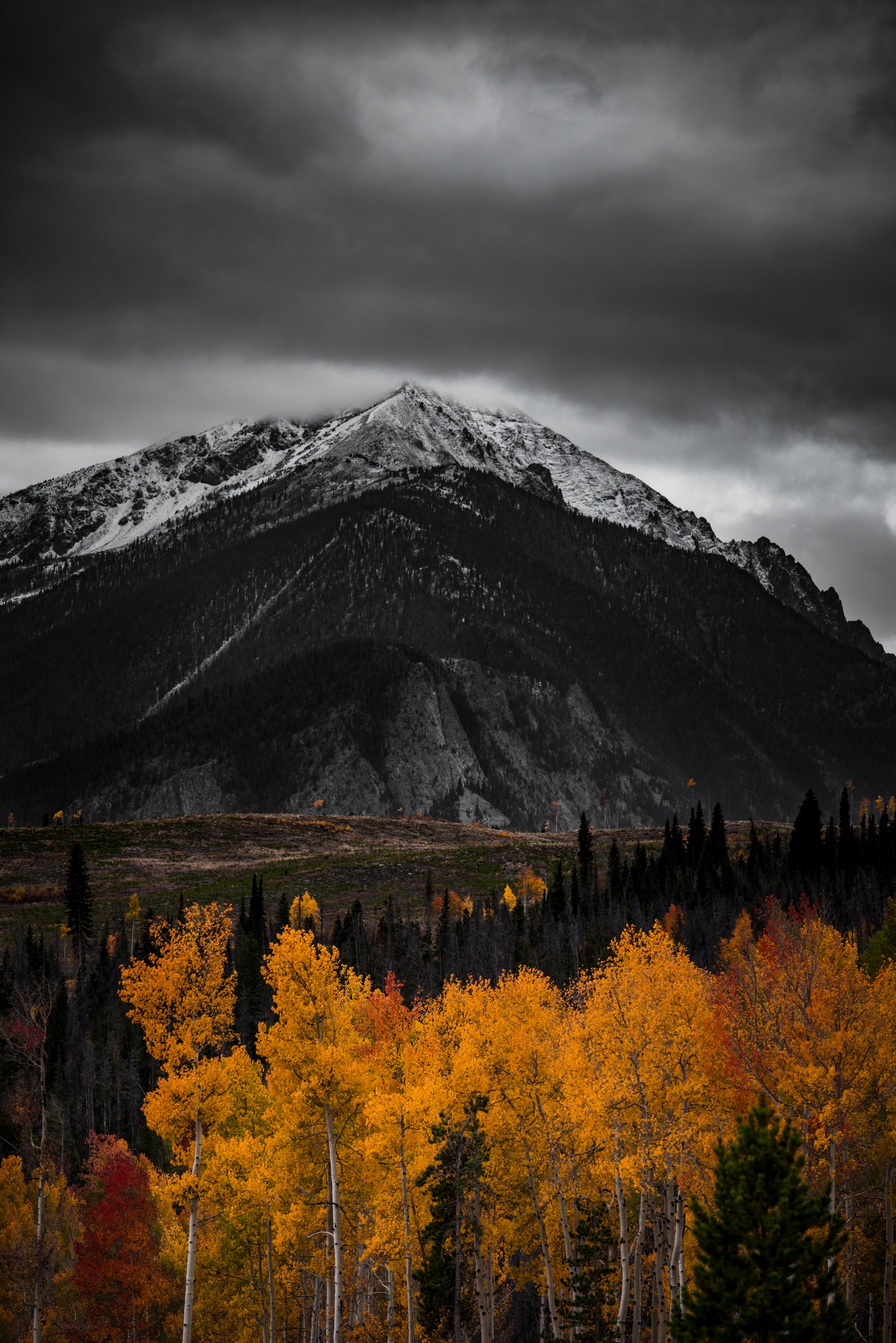 storm landscape fall colour and autumn hd, 4k, Phone HD Wallpaper