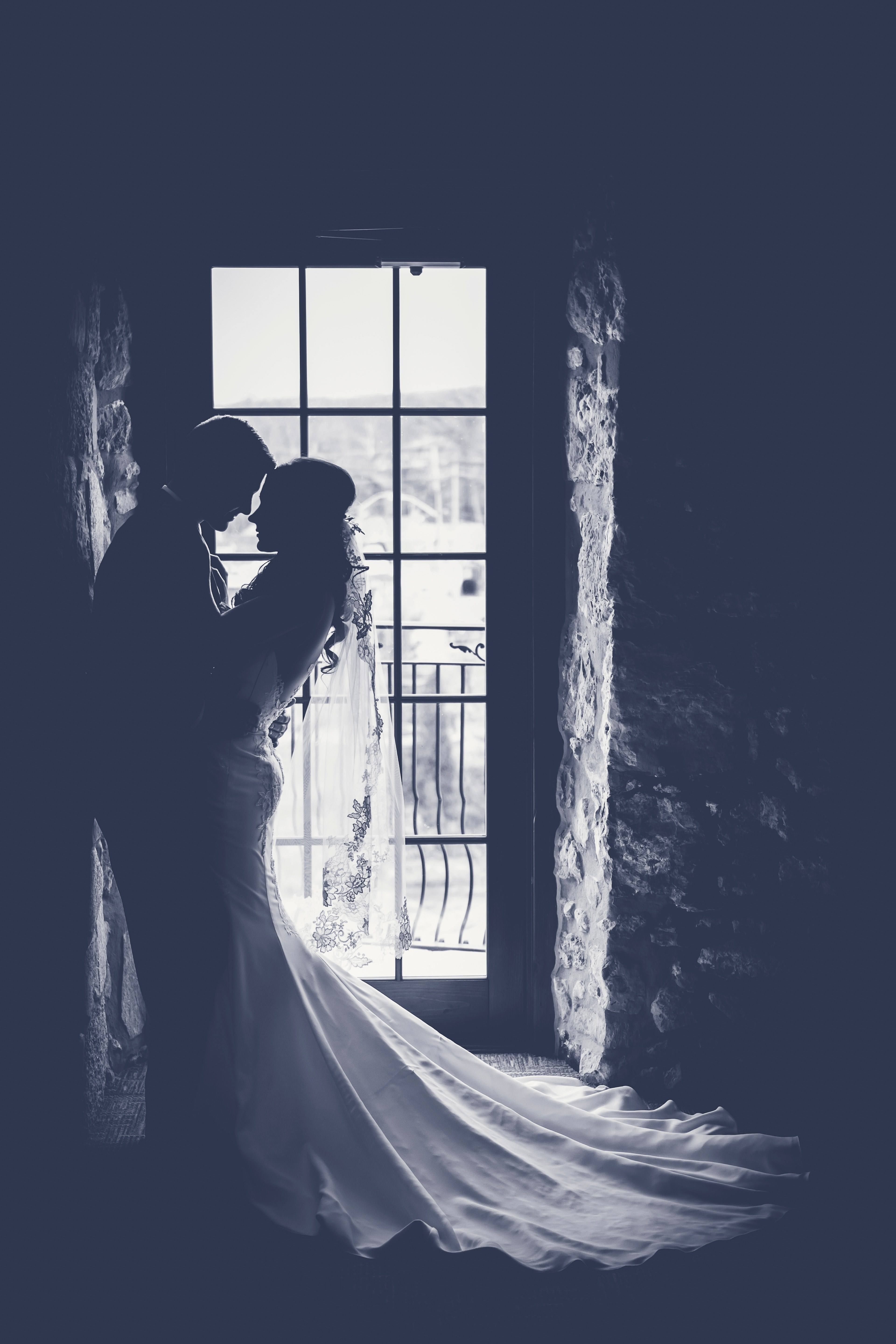 sunlight streams through a doorway onto a just married couple, hold me close 4k, Phone HD Wallpaper