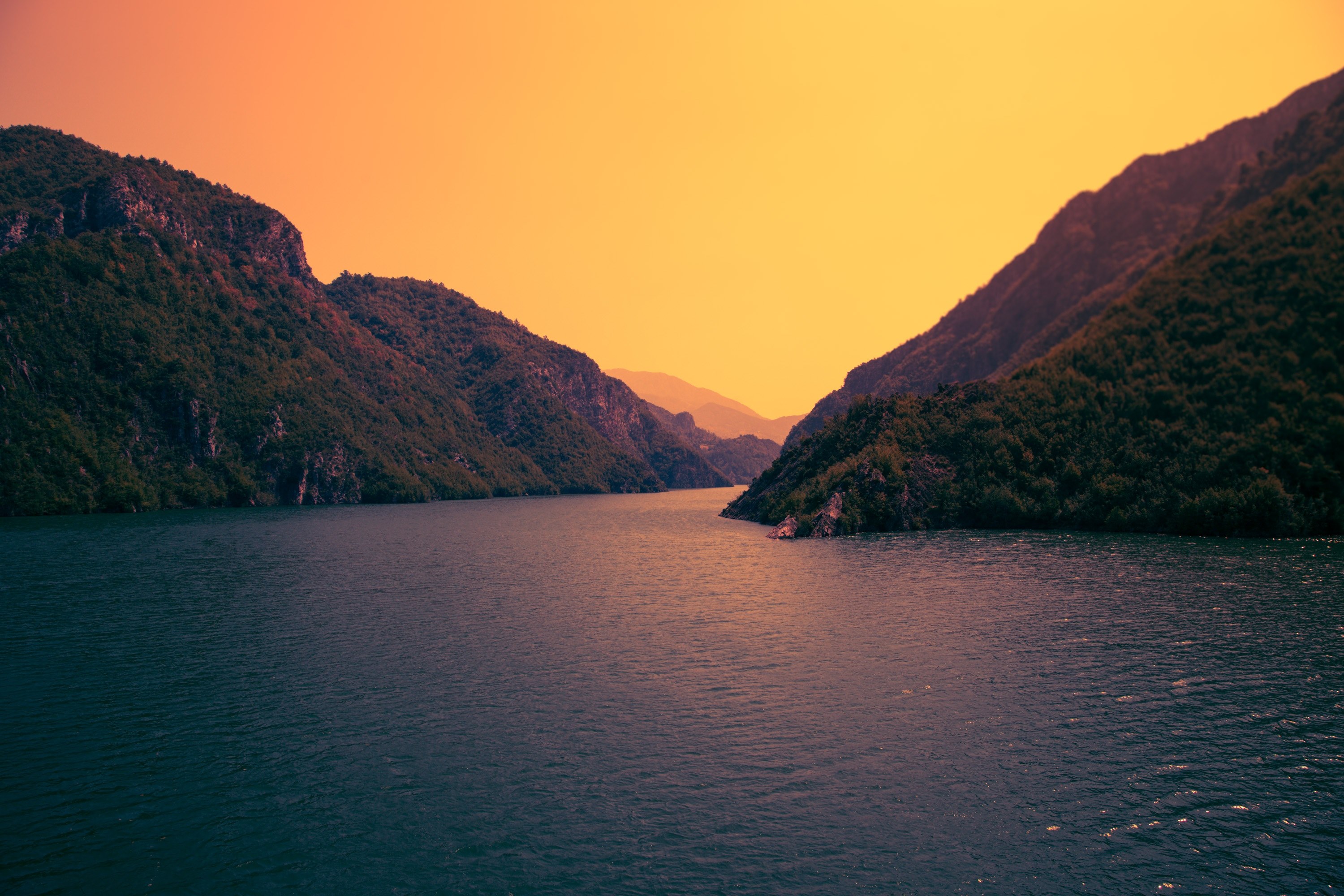 albanian ferrie boat 4k, HD Wallpaper