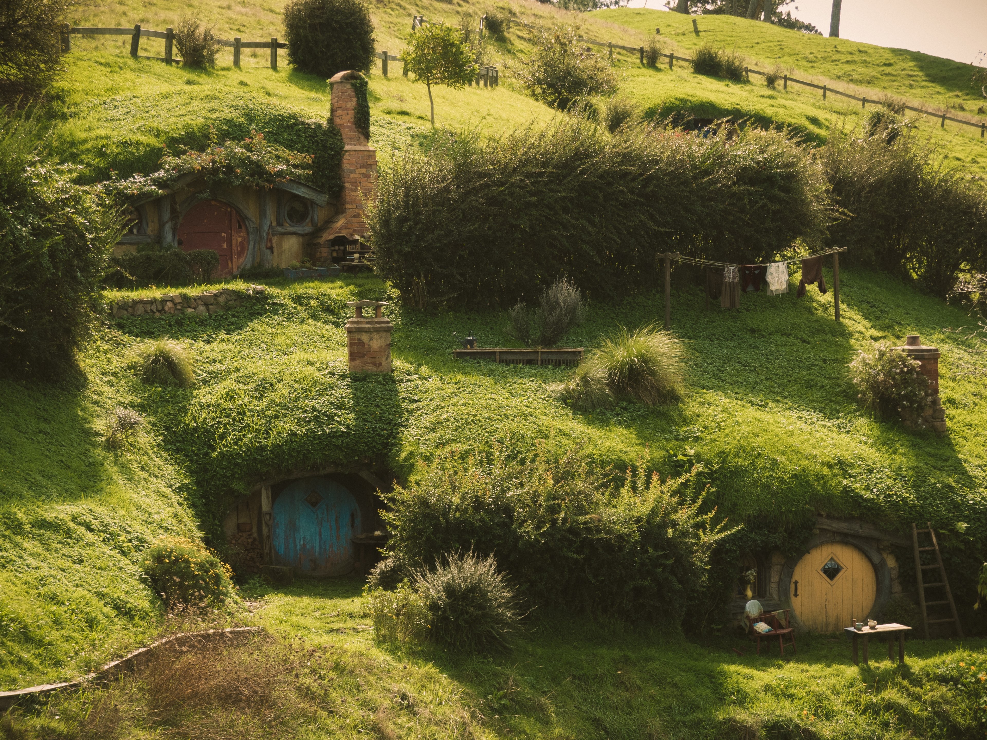 hobbit holes 4k, HD Wallpaper