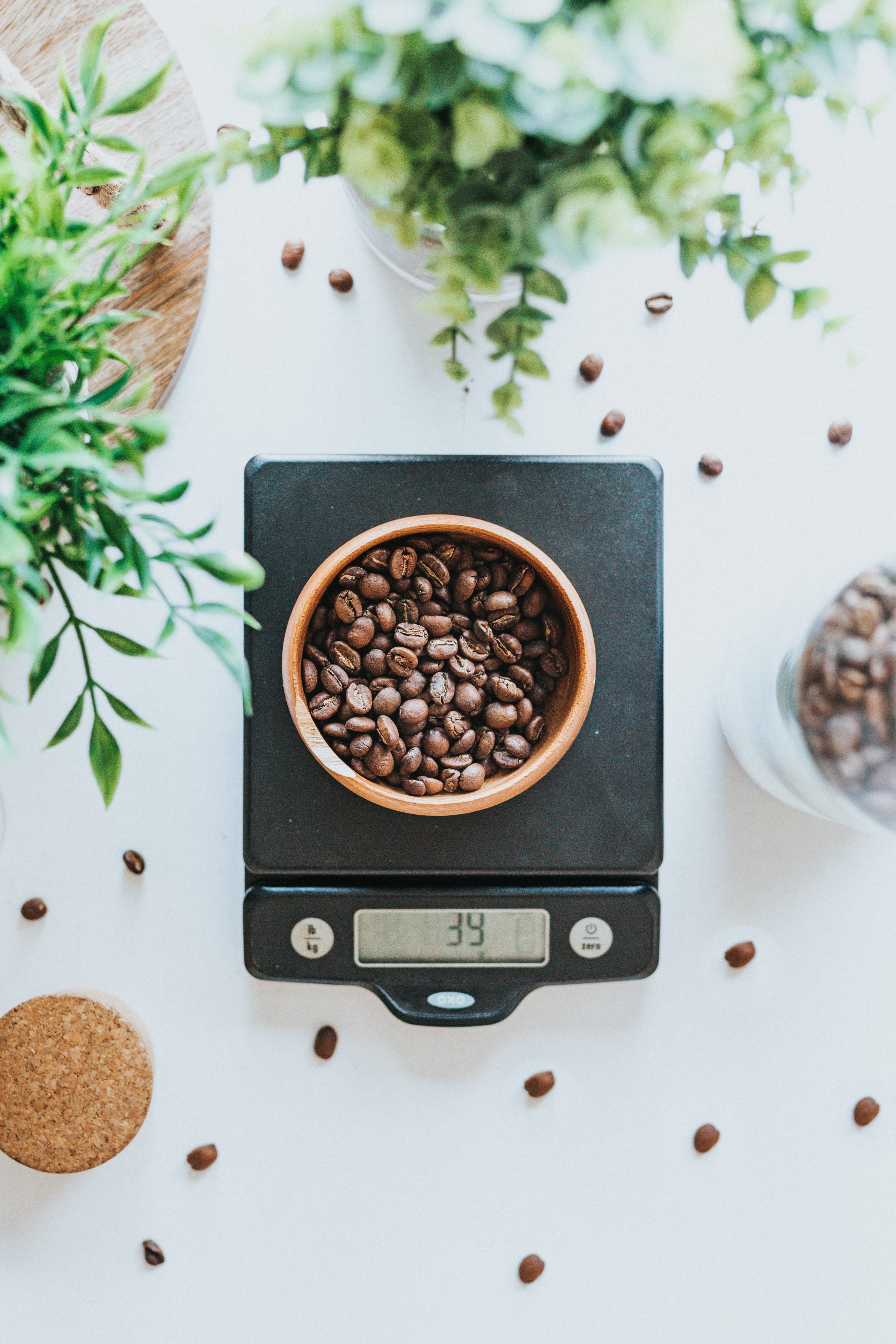 food flatlay coffee bean and coffee hd, 4k, Phone HD Wallpaper