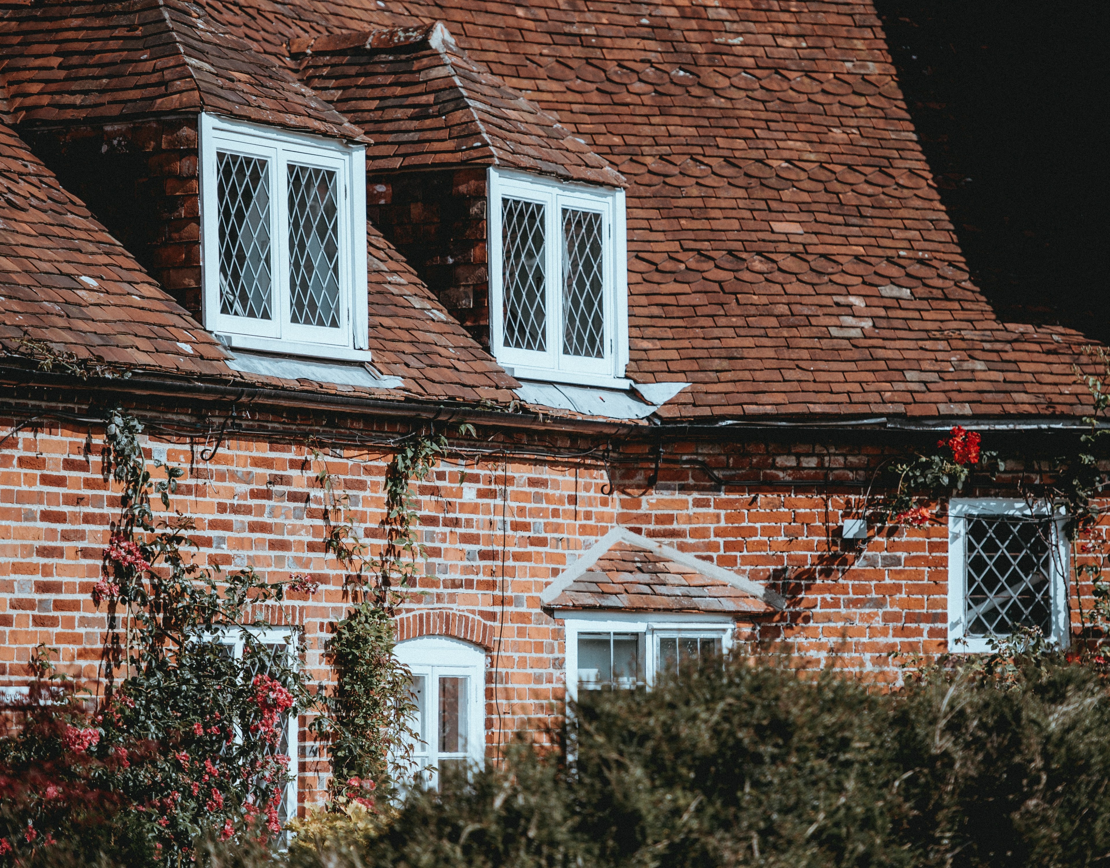 cottage quaint window and house 4k, HD Wallpaper