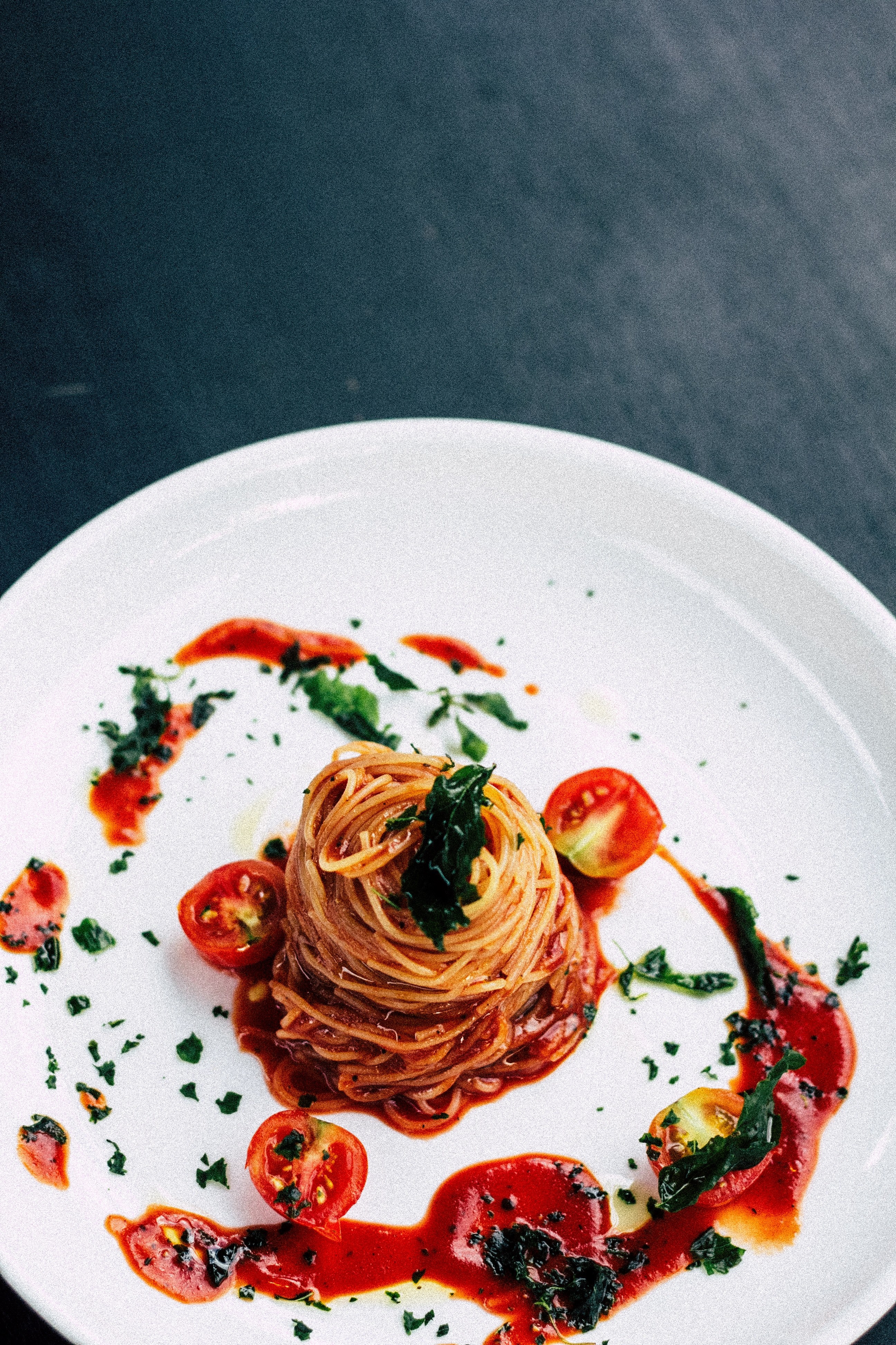 capellini tomato sauce 4k, Phone HD Wallpaper