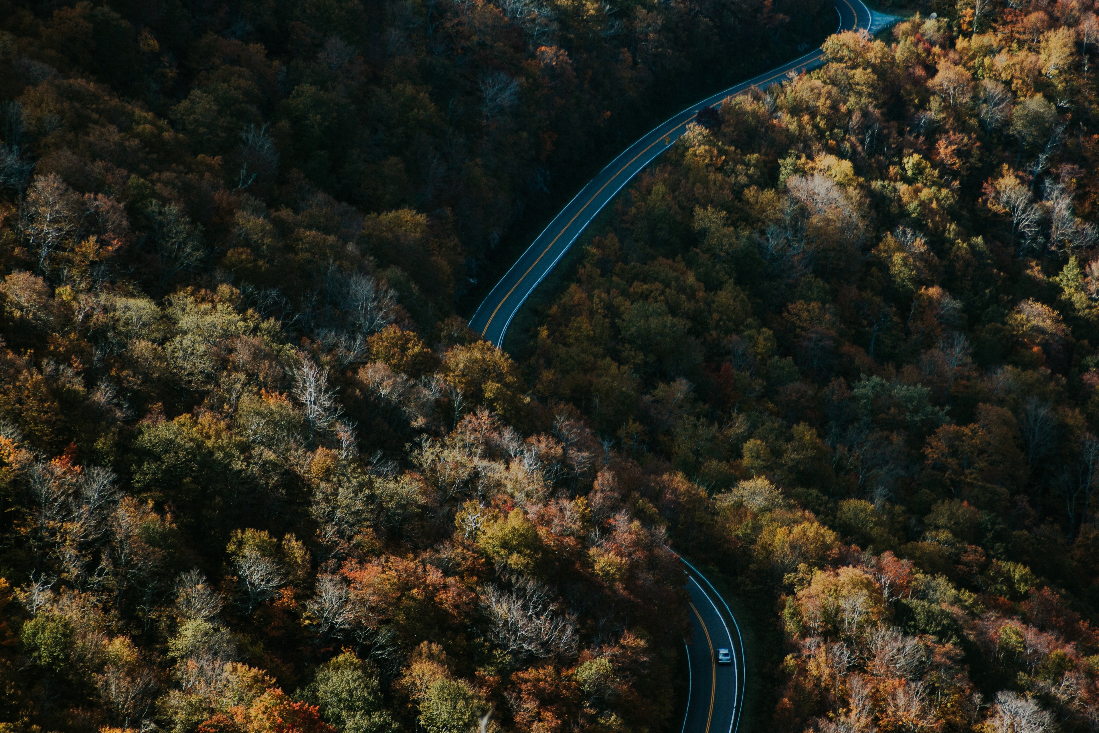 north carolina roads 4k, HD Wallpaper