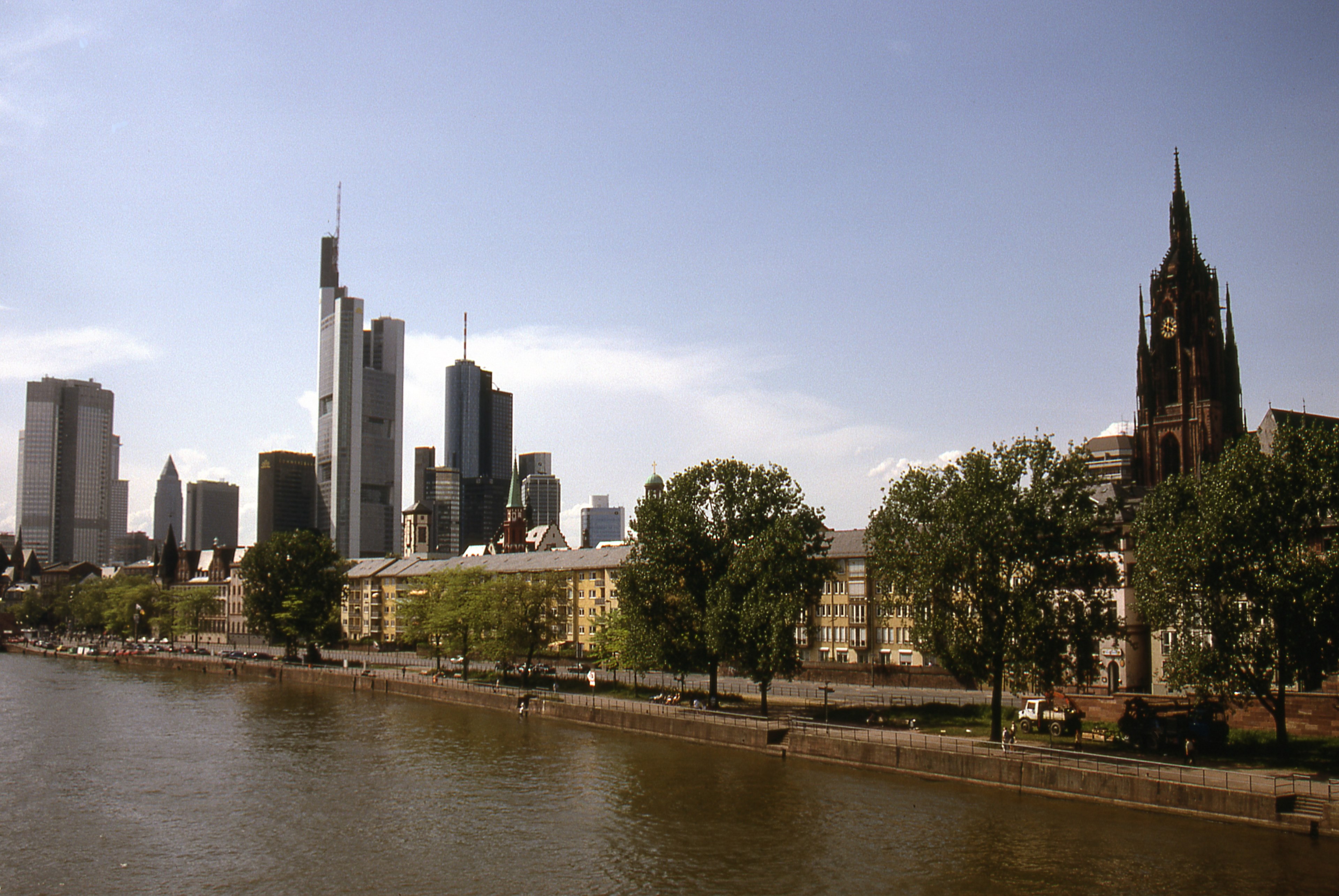 main river frankfurt 4k, HD Wallpaper