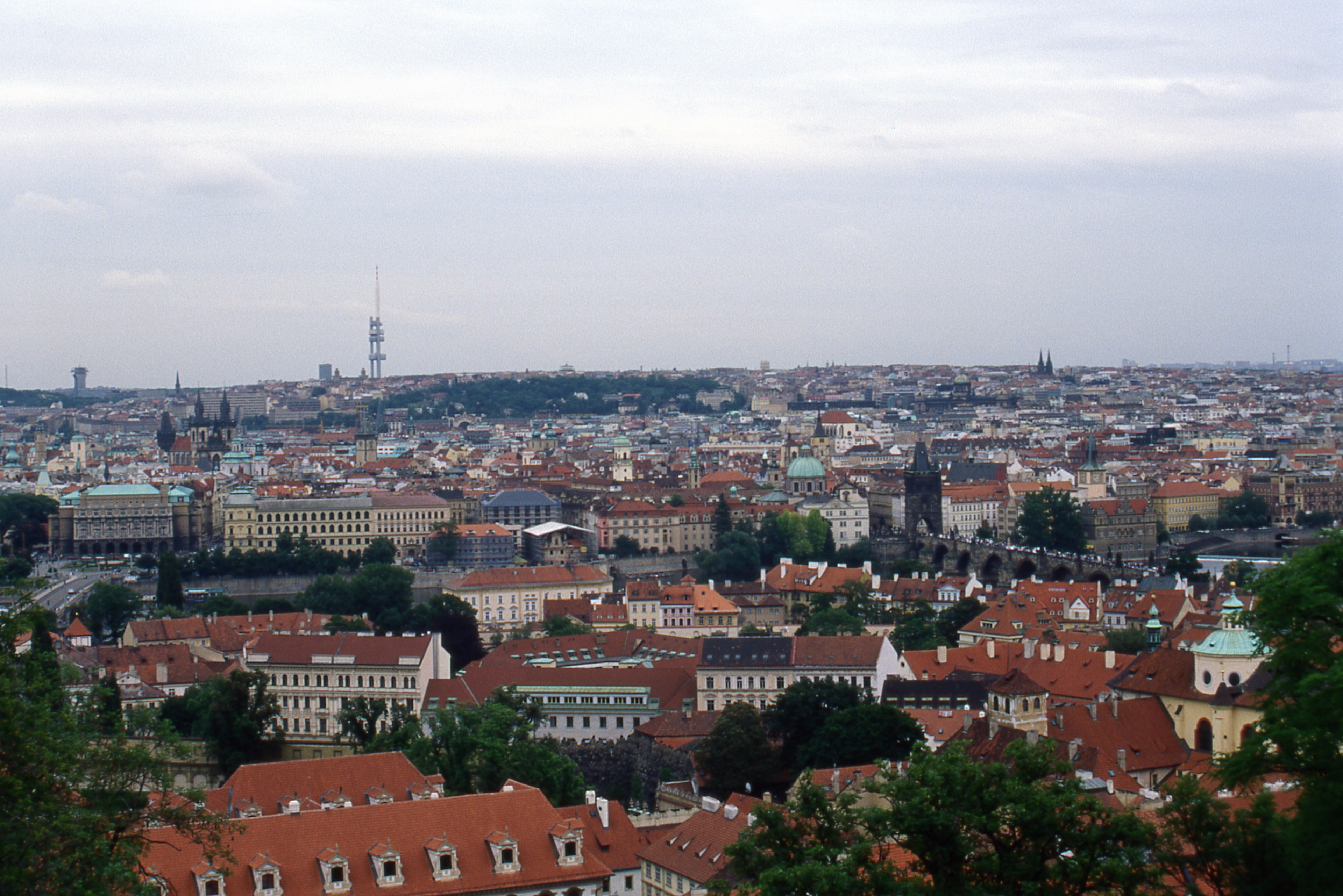 view from prague castle 4k, HD Wallpaper