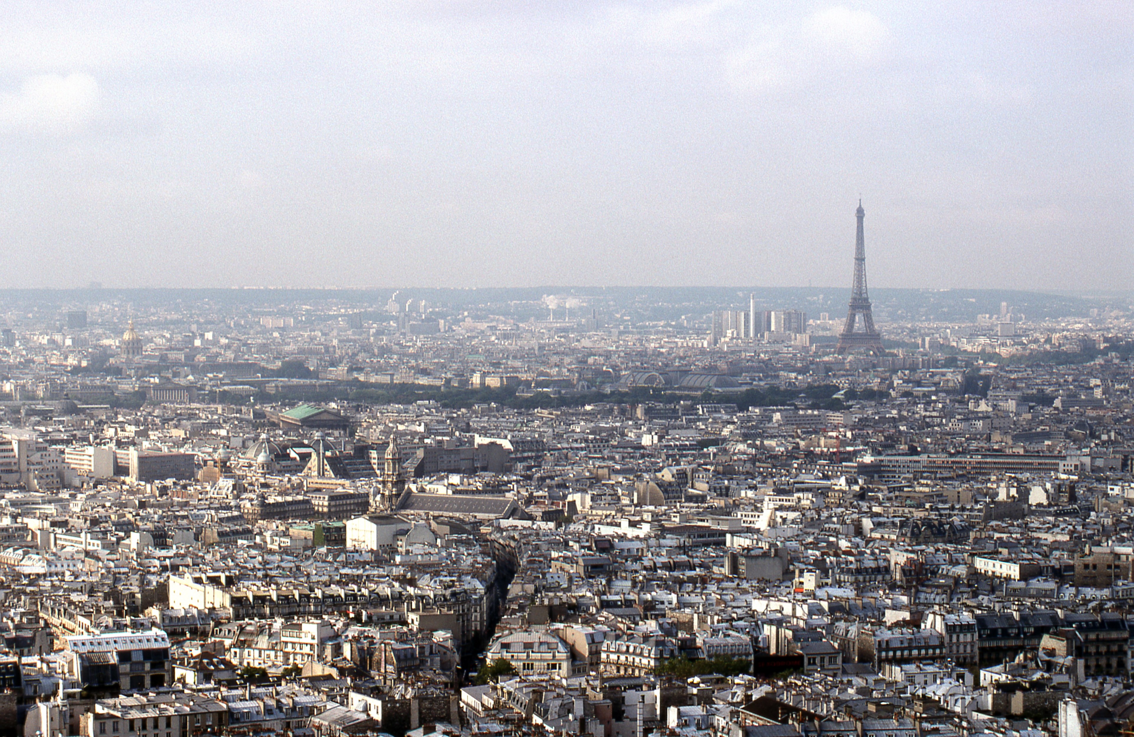 view from sacre coeur de montmartre 4k, HD Wallpaper