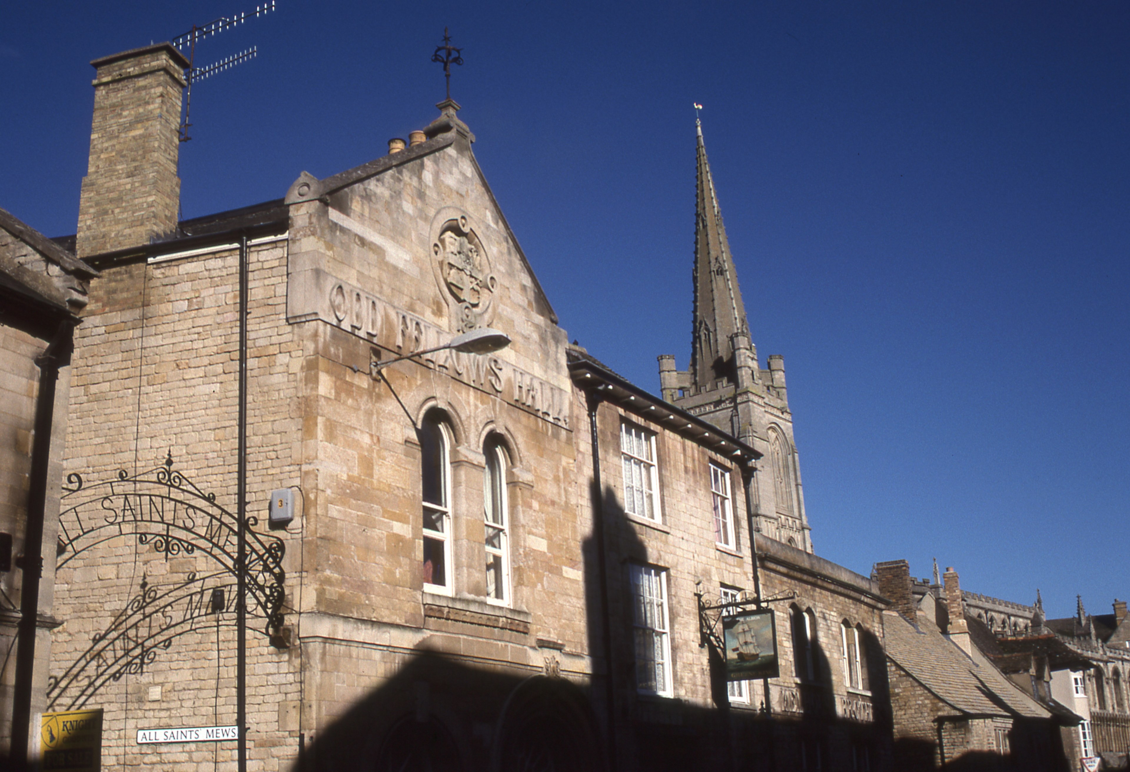 odd fellows hall in stamford 4k, HD Wallpaper