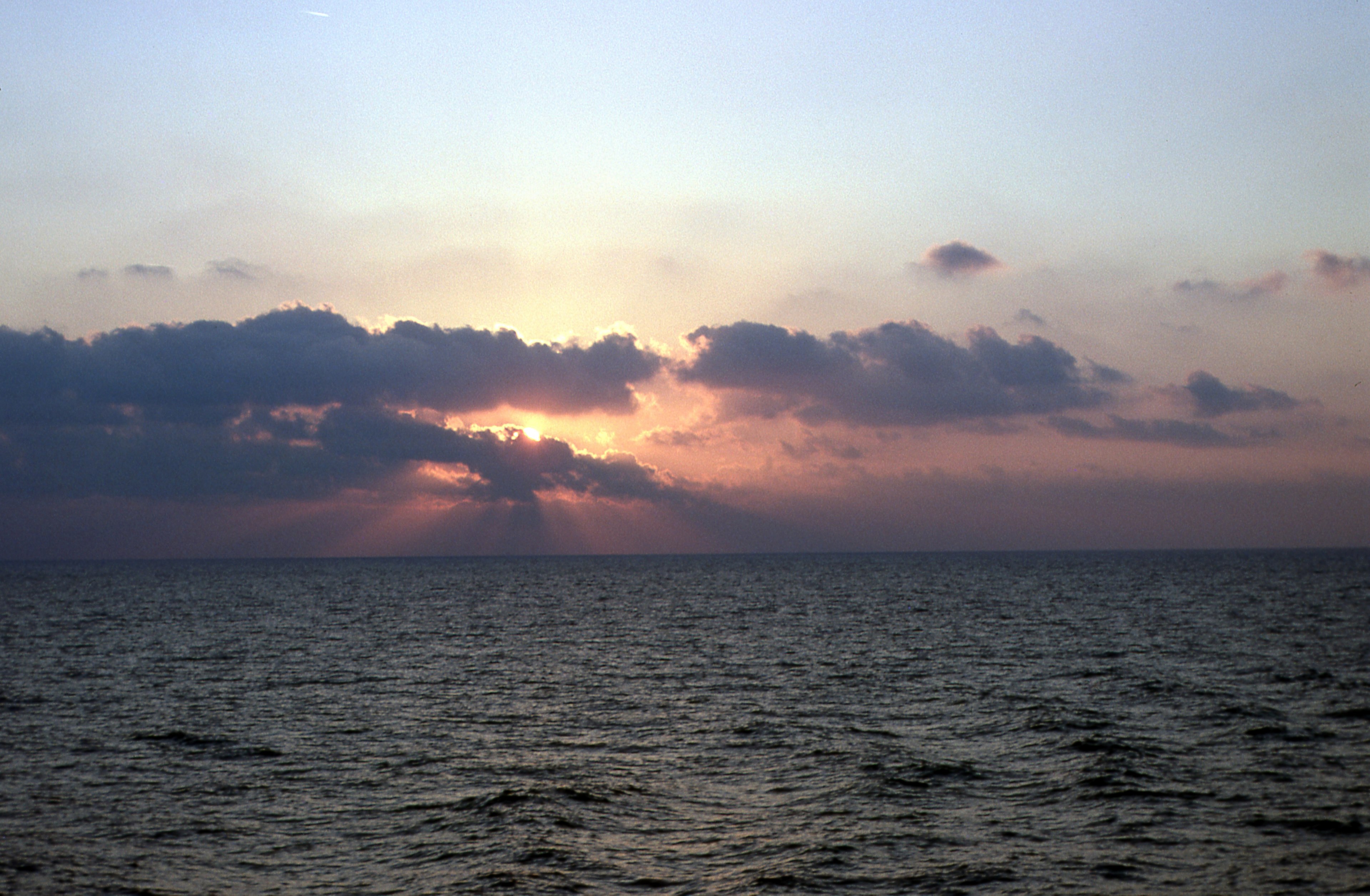 sunset on the adriatic 4k, HD Wallpaper