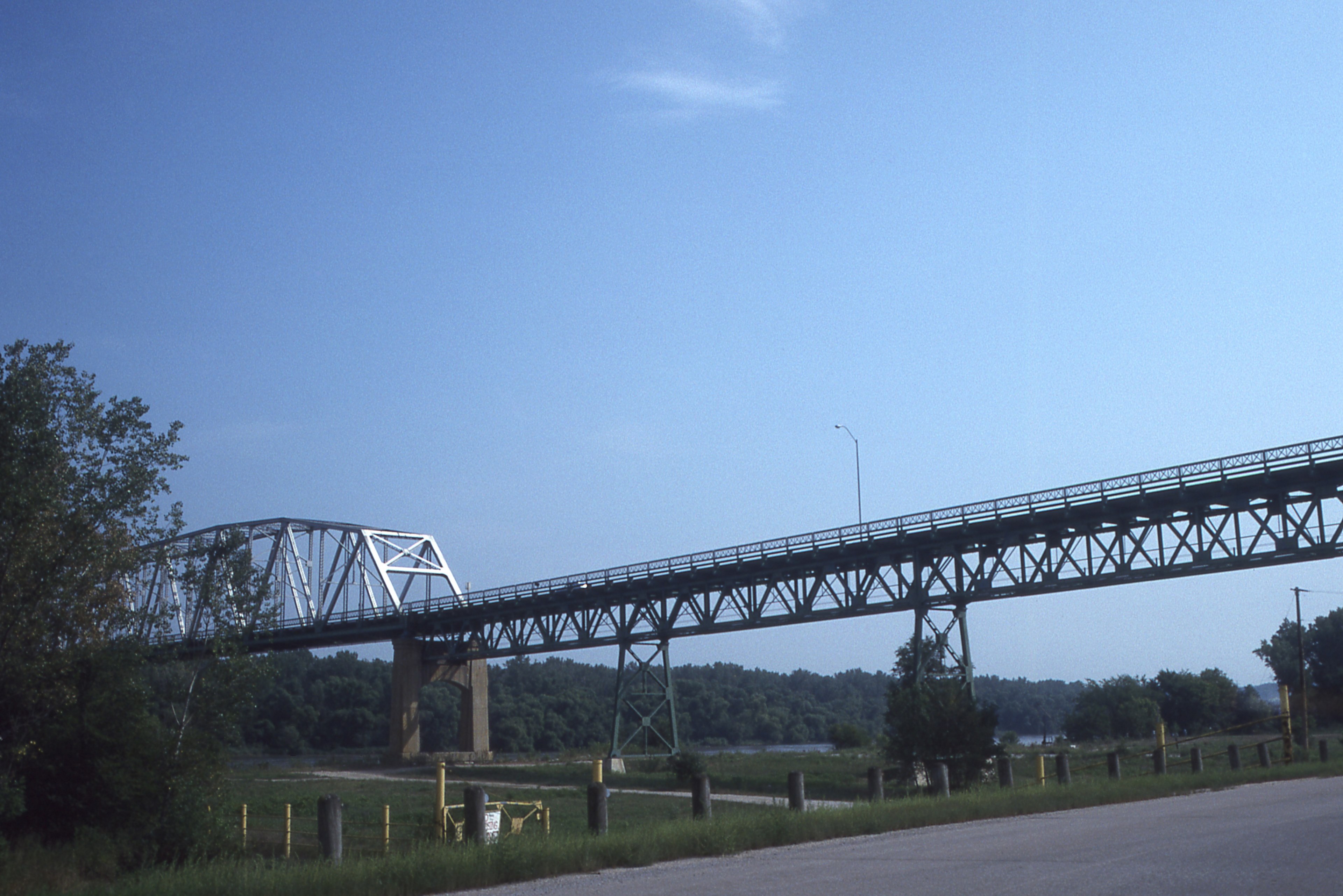 bridge on the missouri river bellevue nebraska 4k, HD Wallpaper