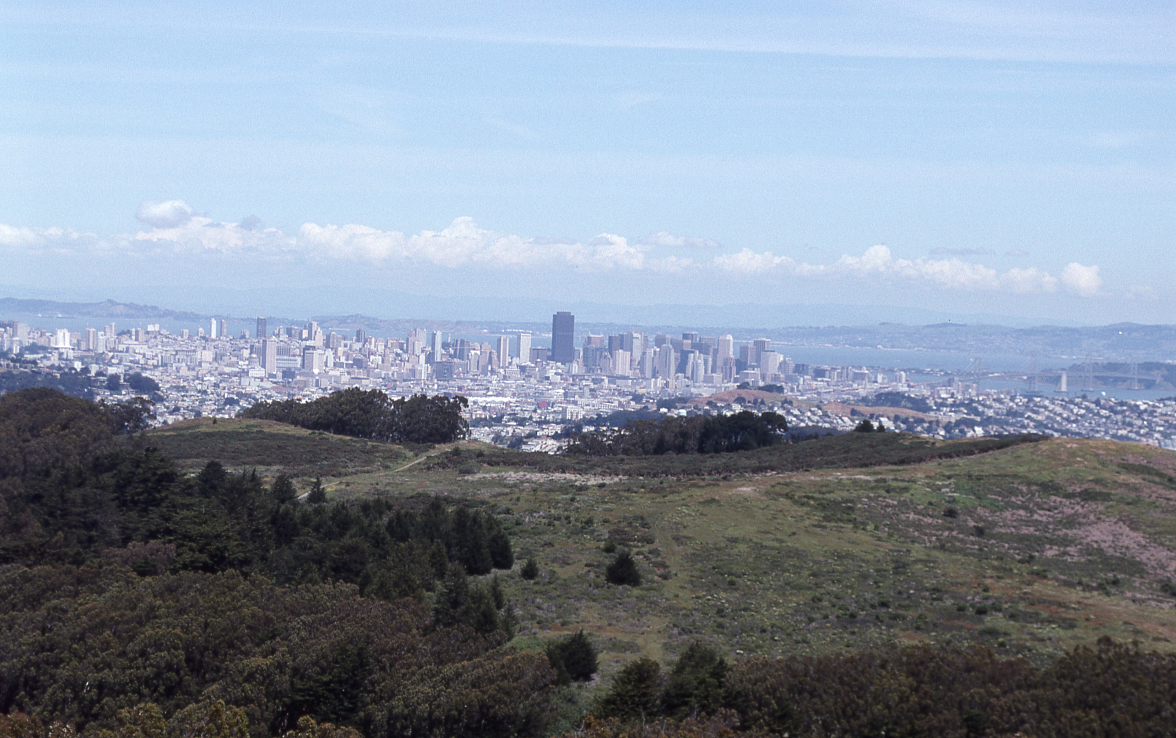 view of san francisco from san bruno mountain 4k, HD Wallpaper