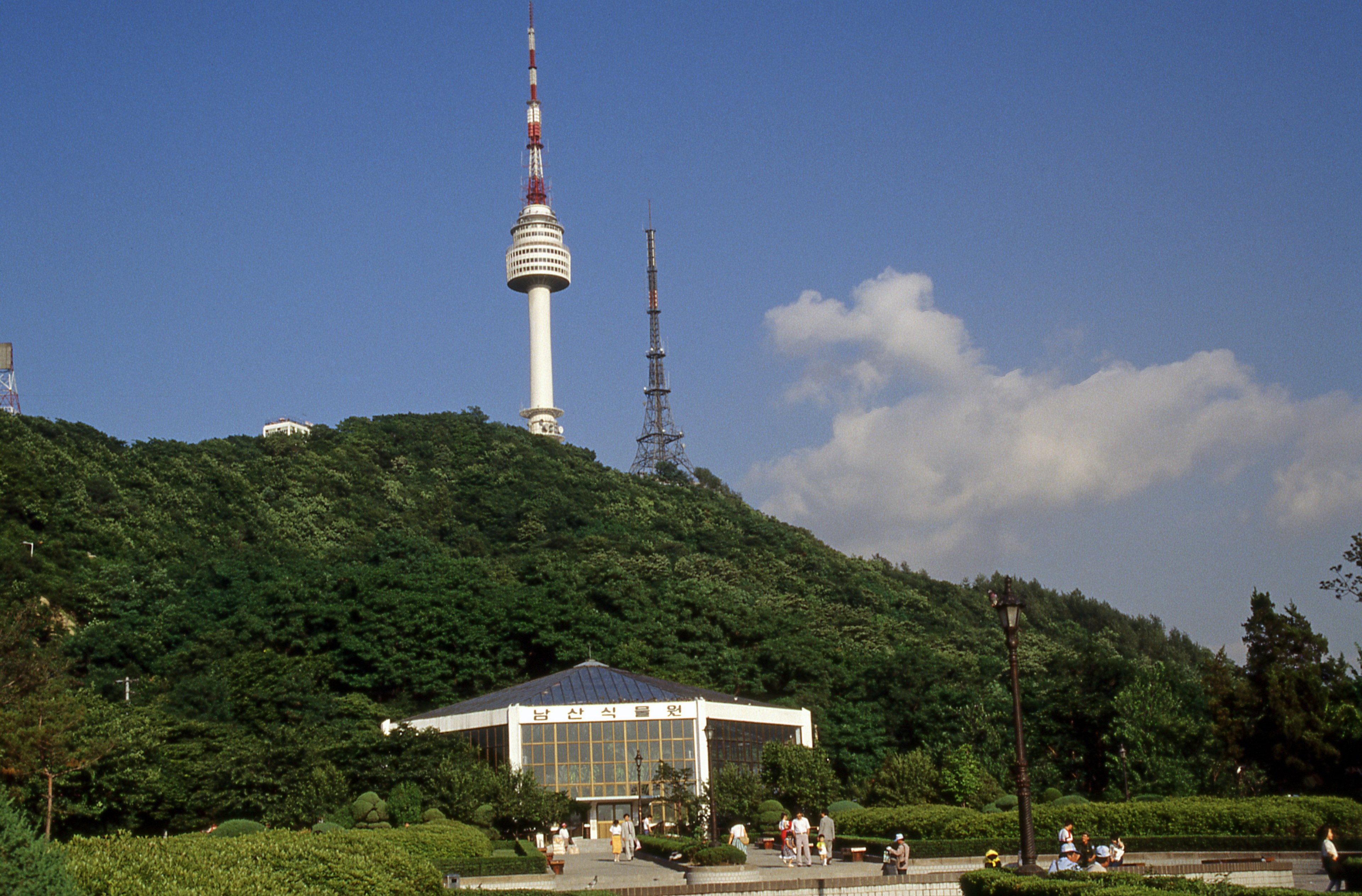 seoul tower 4k, HD Wallpaper