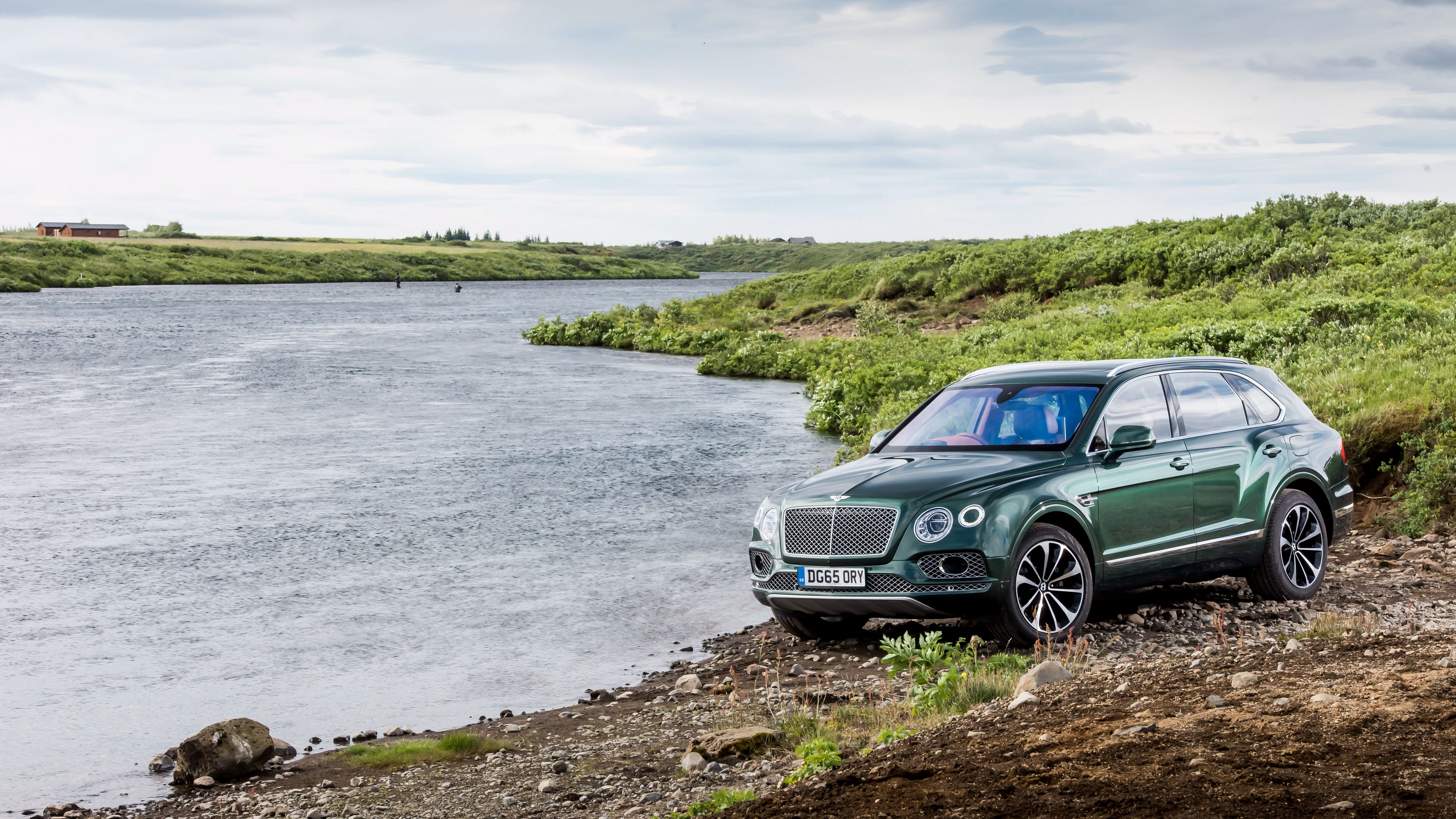 bentley, bentayga, side view, 4k, HD Wallpaper